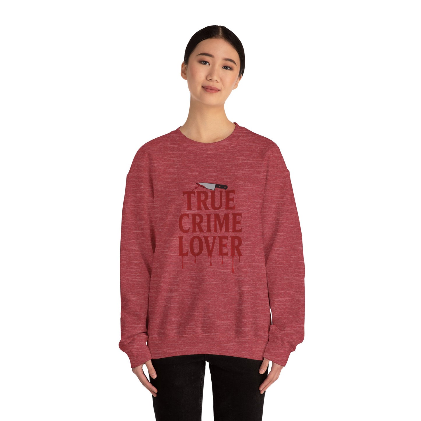 True Crime Lover Sweatshirt- Cozy Murder Show Crewneck, Funny Gift for Crime Junkies, Podcast Bingers & Sleuth Queens