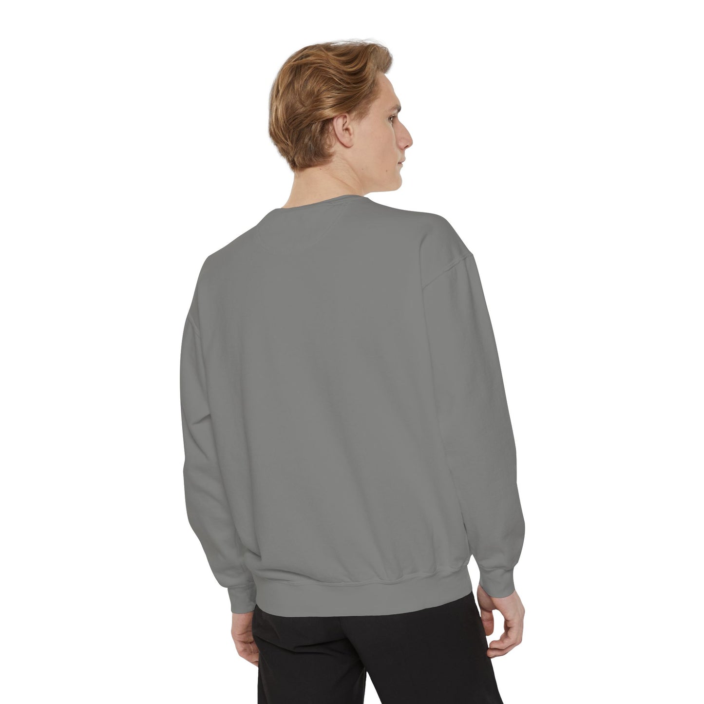 Jet Lagged Unisex Garment-Dyed Sweatshirt - Let Laughter Live, Cozy Sweater for Casual Days, Gift for Friends, Perfect for Fall & Winter