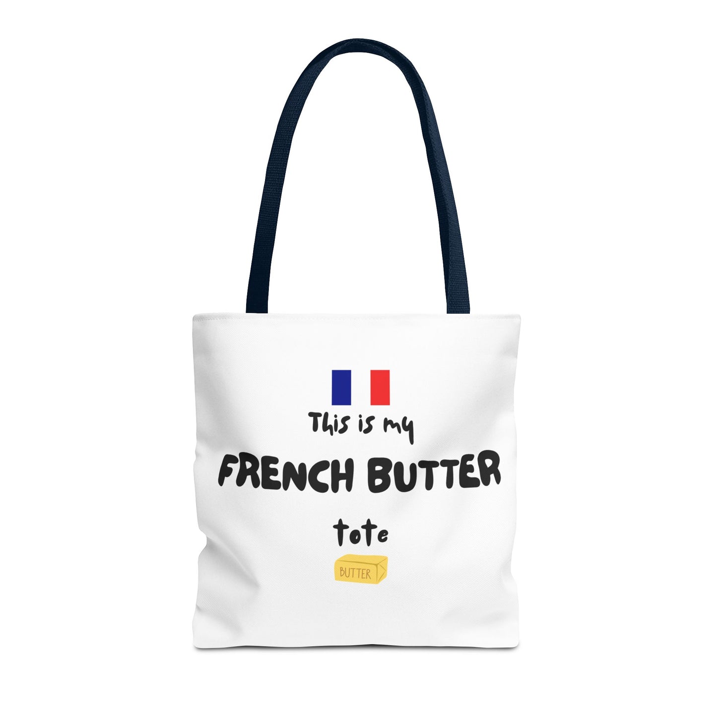 French Butter Tote Bag - Perfect for Food Lovers, International Flight Crews, Shopping, Beach Days, Eco-Friendly Gift, Summer Outings