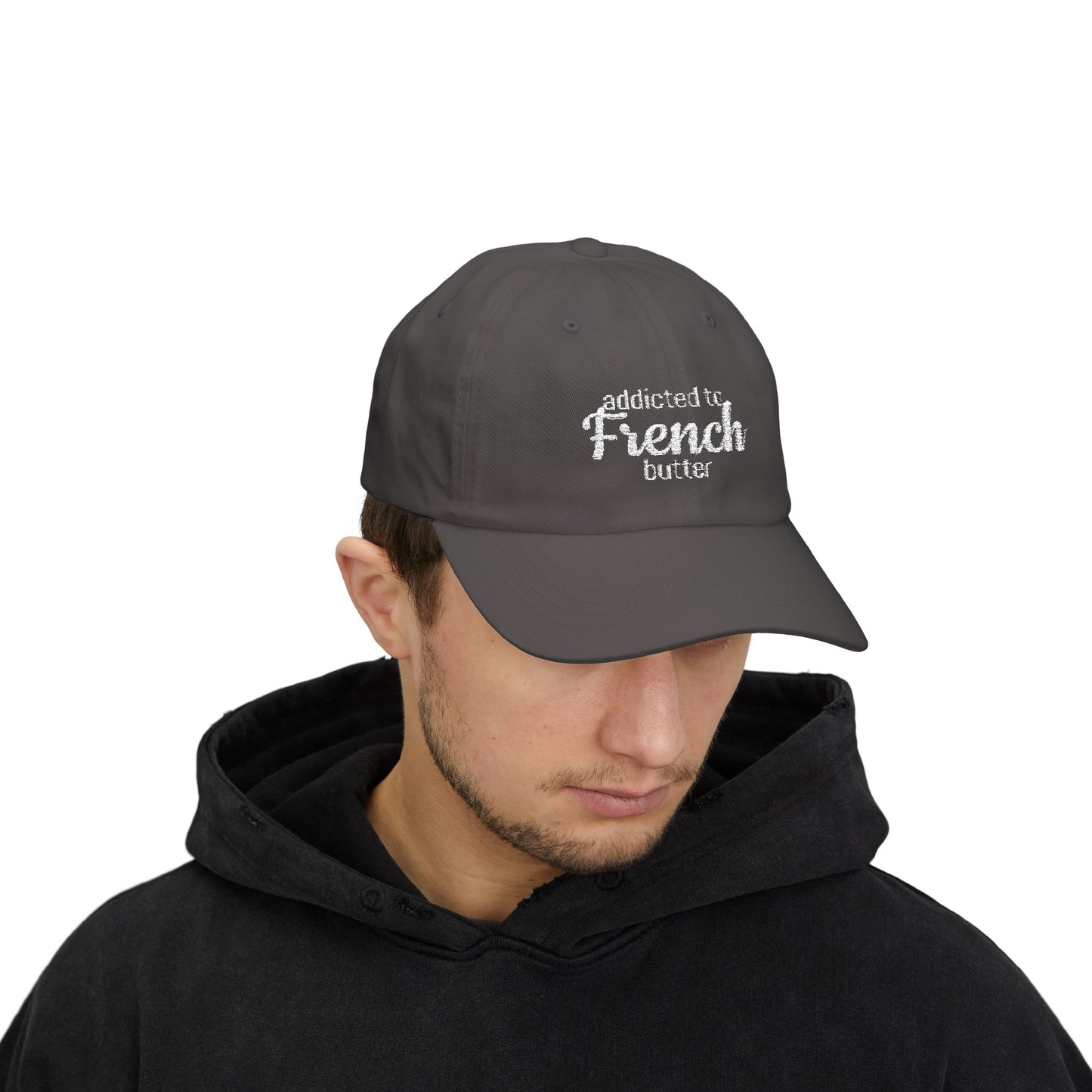Addicted to French Butter Cap, Casual Hat for Food Lovers, Summer Accessory, Trendy Cap