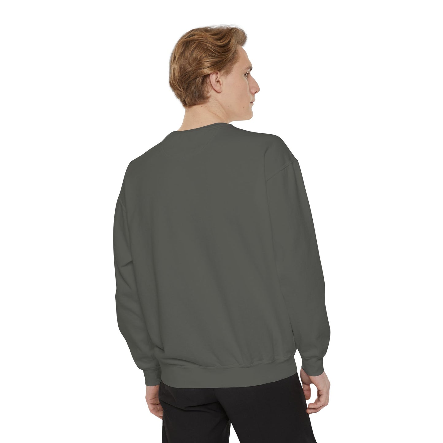 Jet Lagged Unisex Garment-Dyed Sweatshirt - Let Laughter Live, Cozy Sweater for Casual Days, Gift for Friends, Perfect for Fall & Winter