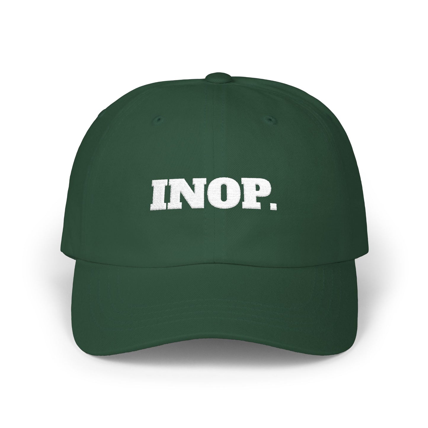 INOP. Cap- Funny Flight Crew Baseball Cap, Aviation-Inspired Hat, Grounded and Over It Airline Humor Gift