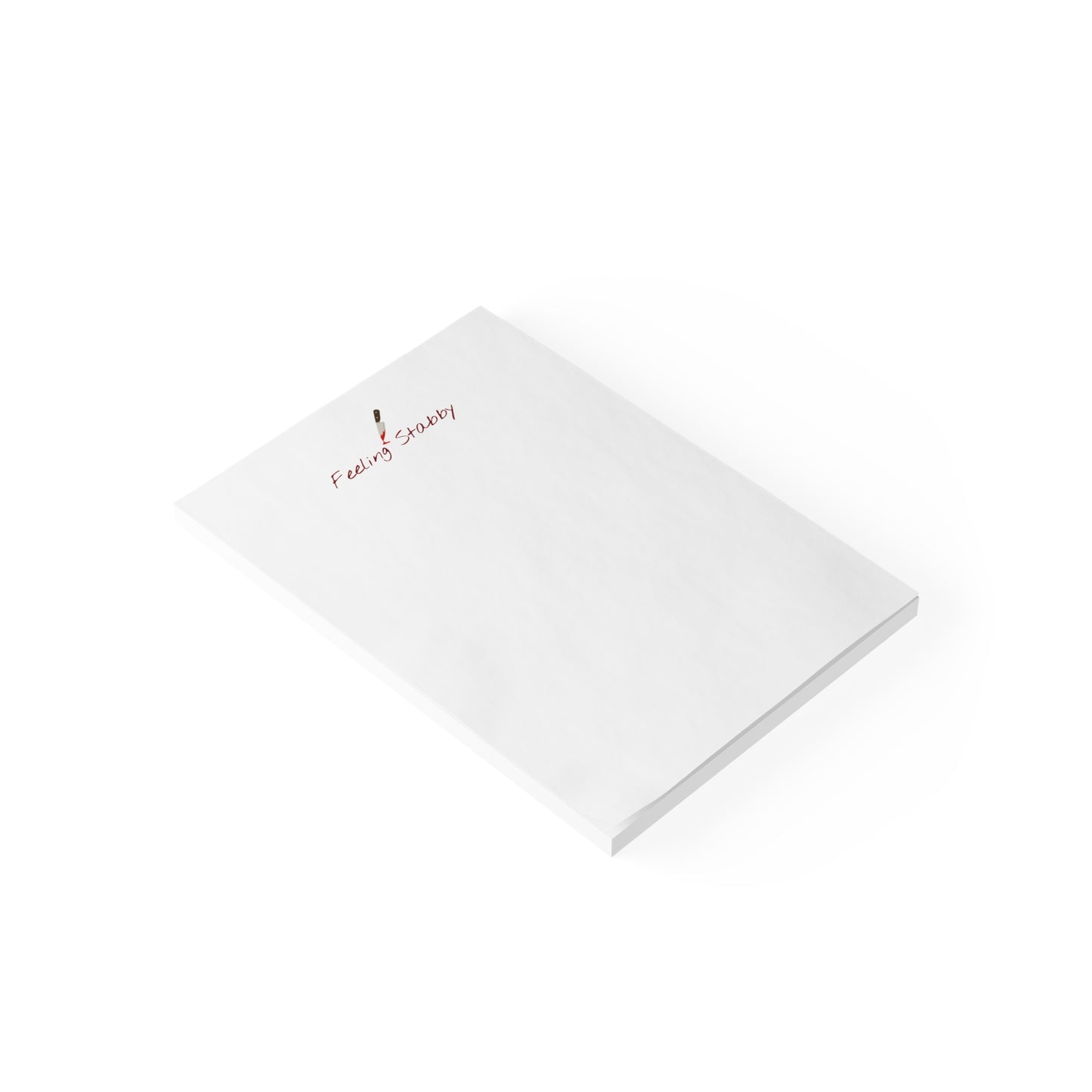 Feeling Stabby Sticky Notes- Funny Dark Humor Notepad, Sarcastic Office Supply for True Crime Fans & Emotionally Unavailable Professionals