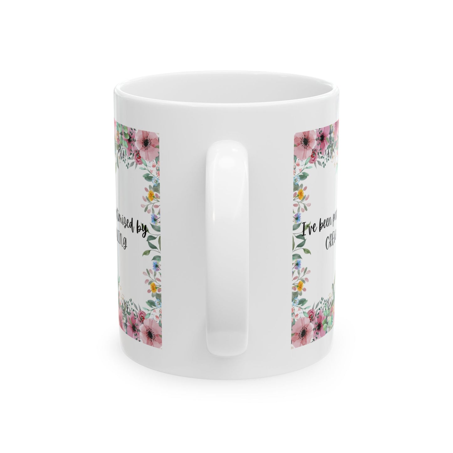 Floral "Victimized by Crew Scheduling" Mug | Perfect Gift for Friends, Family, Coffee Lovers, Birthday, or Just Because