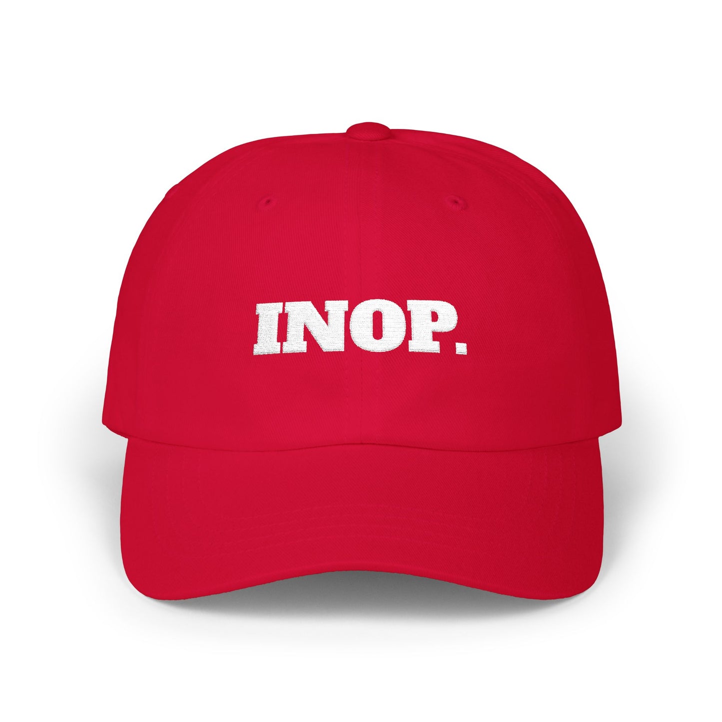 INOP. Cap- Funny Flight Crew Baseball Cap, Aviation-Inspired Hat, Grounded and Over It Airline Humor Gift