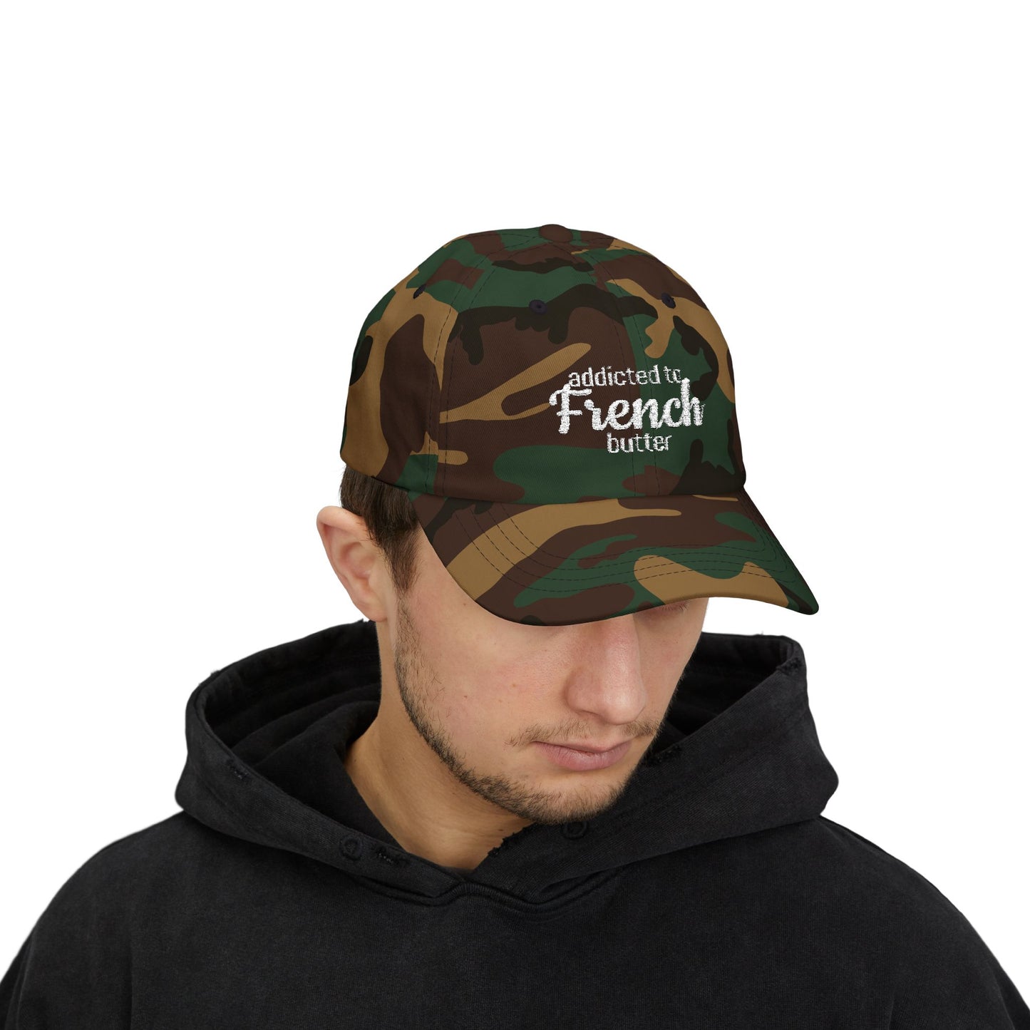 Addicted to French Butter Cap, Casual Hat for Food Lovers, Summer Accessory, Trendy Cap