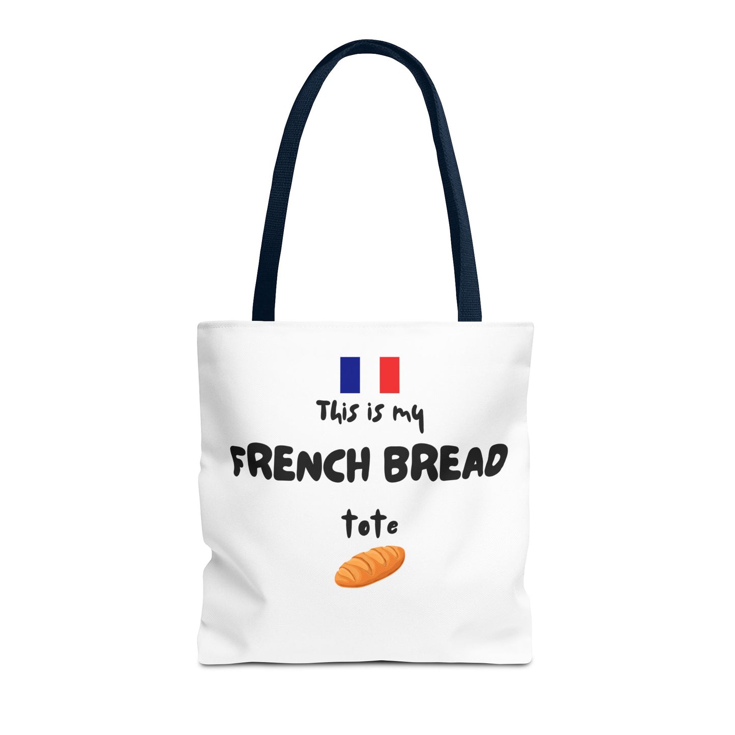 French Bread Tote Bag - Perfect for International Flight Crews, Fun Grocery Bag, Market Tote, Shopping Bag, Gift for Bakers, Bread Lovers, French Culture