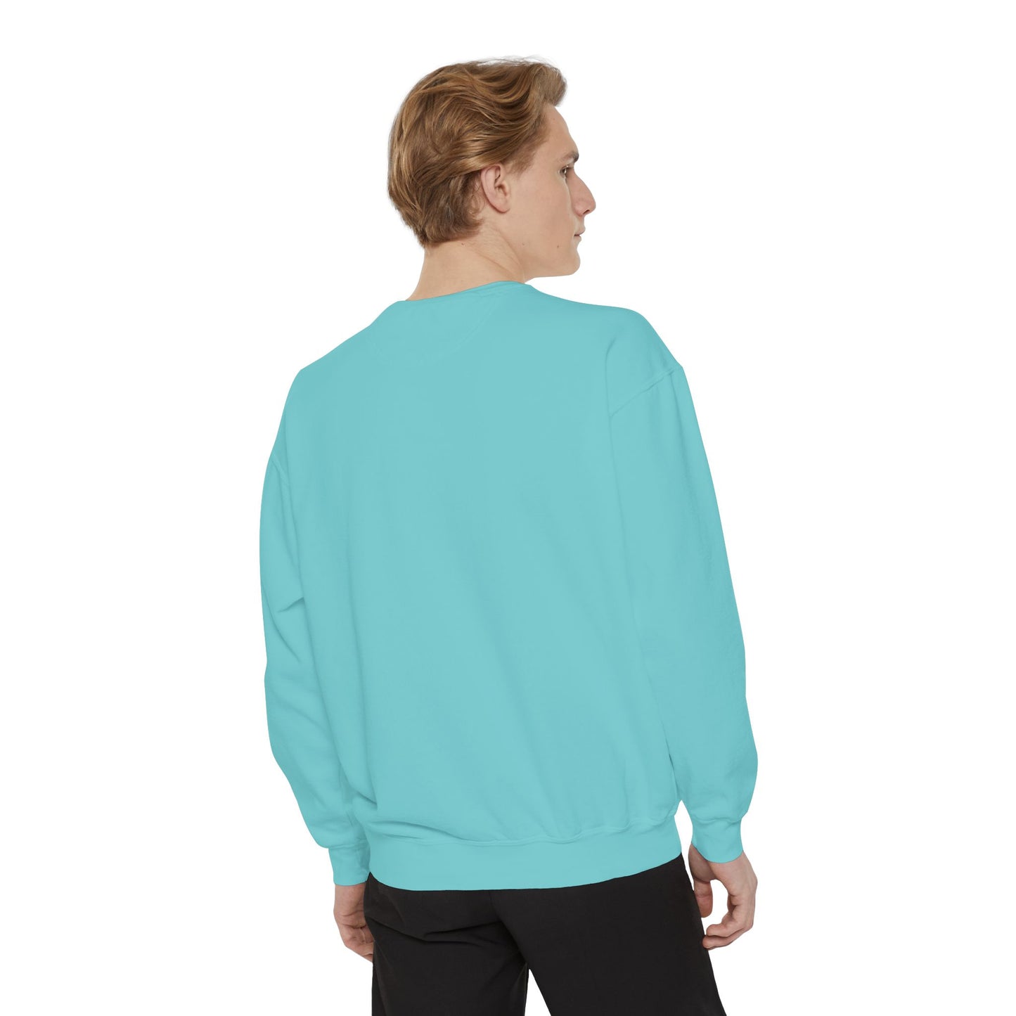 Jet Lagged Unisex Garment-Dyed Sweatshirt - Let Laughter Live, Cozy Sweater for Casual Days, Gift for Friends, Perfect for Fall & Winter