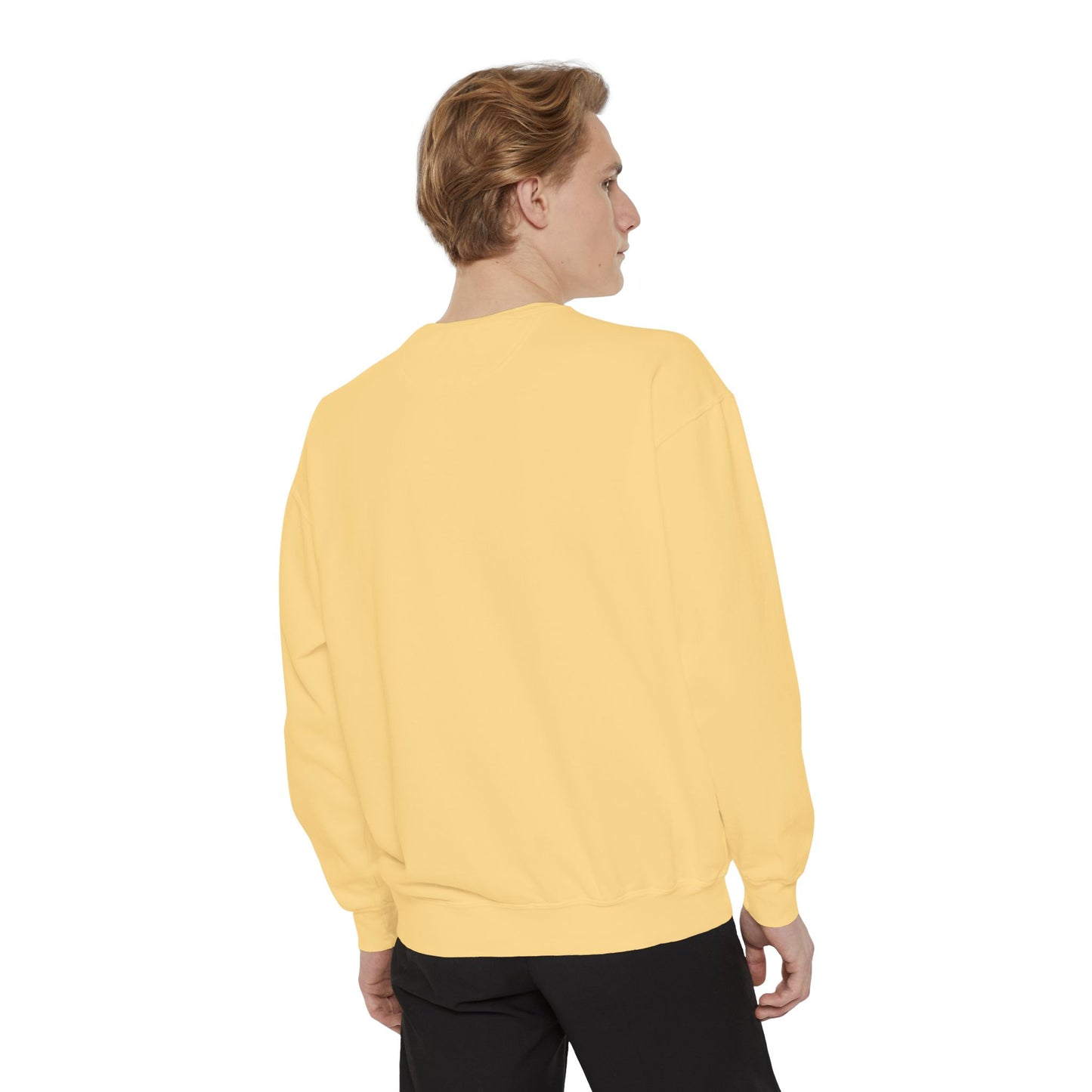 Jet Lagged Unisex Garment-Dyed Sweatshirt - Let Laughter Live, Cozy Sweater for Casual Days, Gift for Friends, Perfect for Fall & Winter