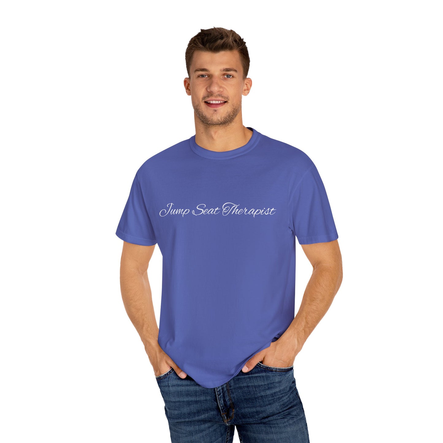 Jump Seat Therapist T-Shirt- Funny Flight Attendant Tee, Cabin Crew Life Shirt, Sarcastic Aviation Gift for Airline Workers