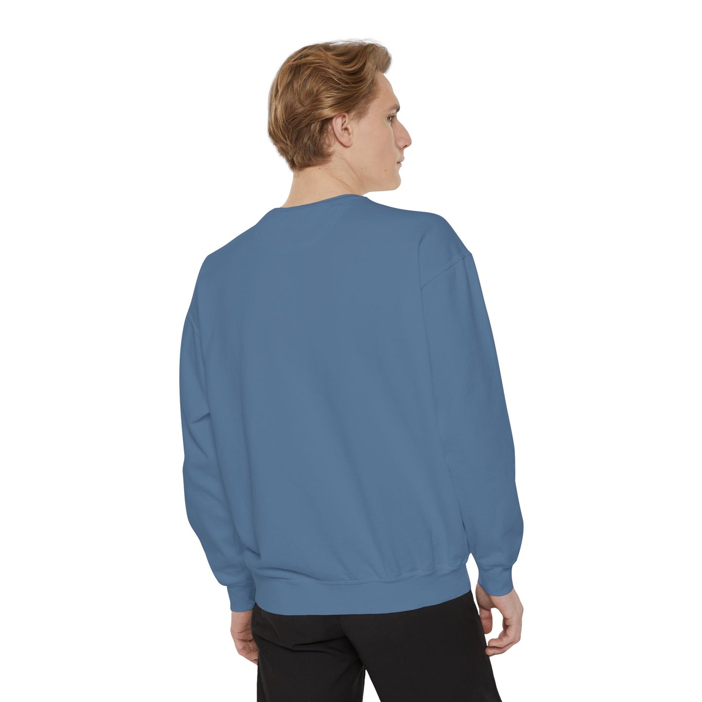 Jet Lagged Unisex Garment-Dyed Sweatshirt - Let Laughter Live, Cozy Sweater for Casual Days, Gift for Friends, Perfect for Fall & Winter
