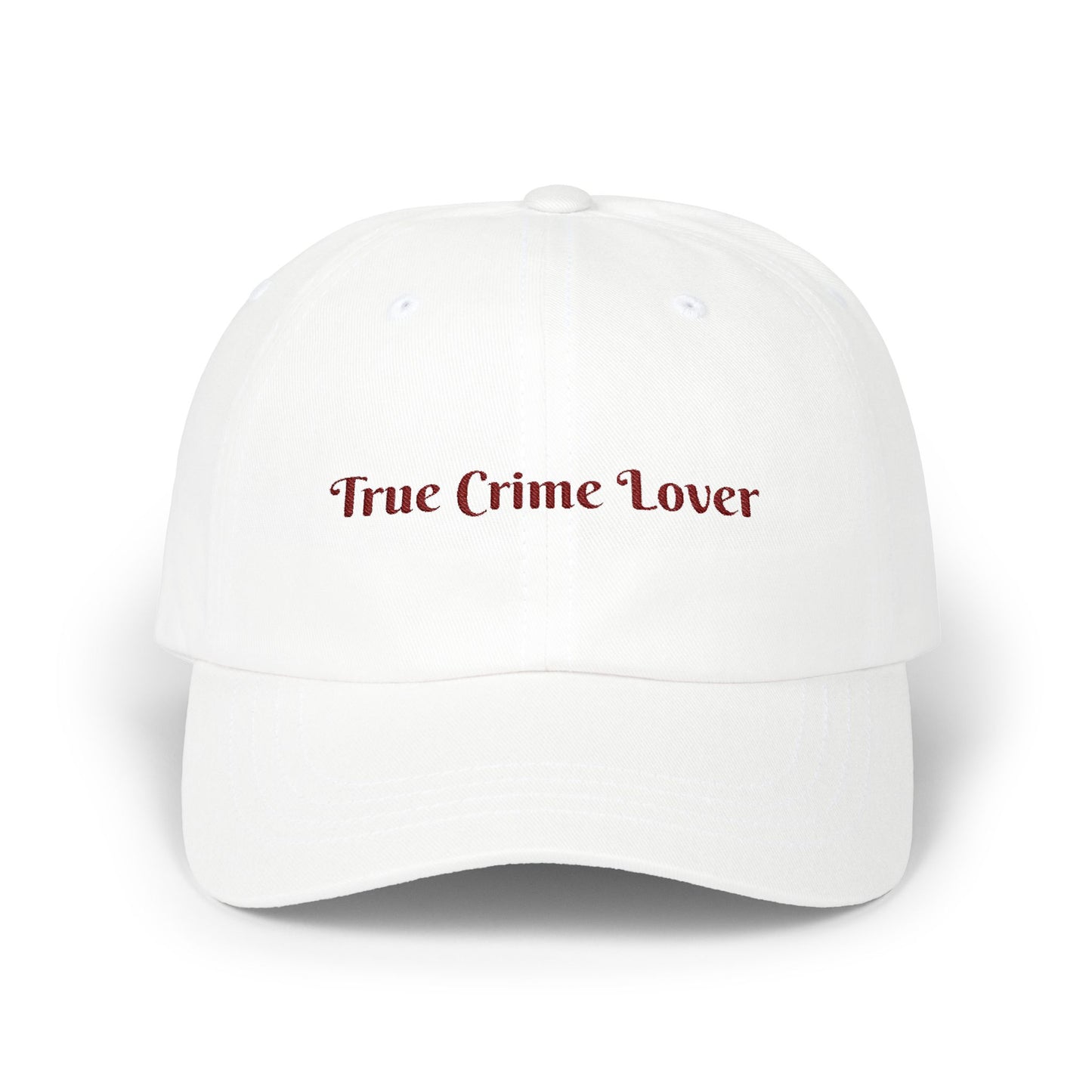 True Crime Lover Cap- Embroidered Cap for Murder Podcast Fans, Funny Dark Humor Gift, Crime Junkie Baseball Hat