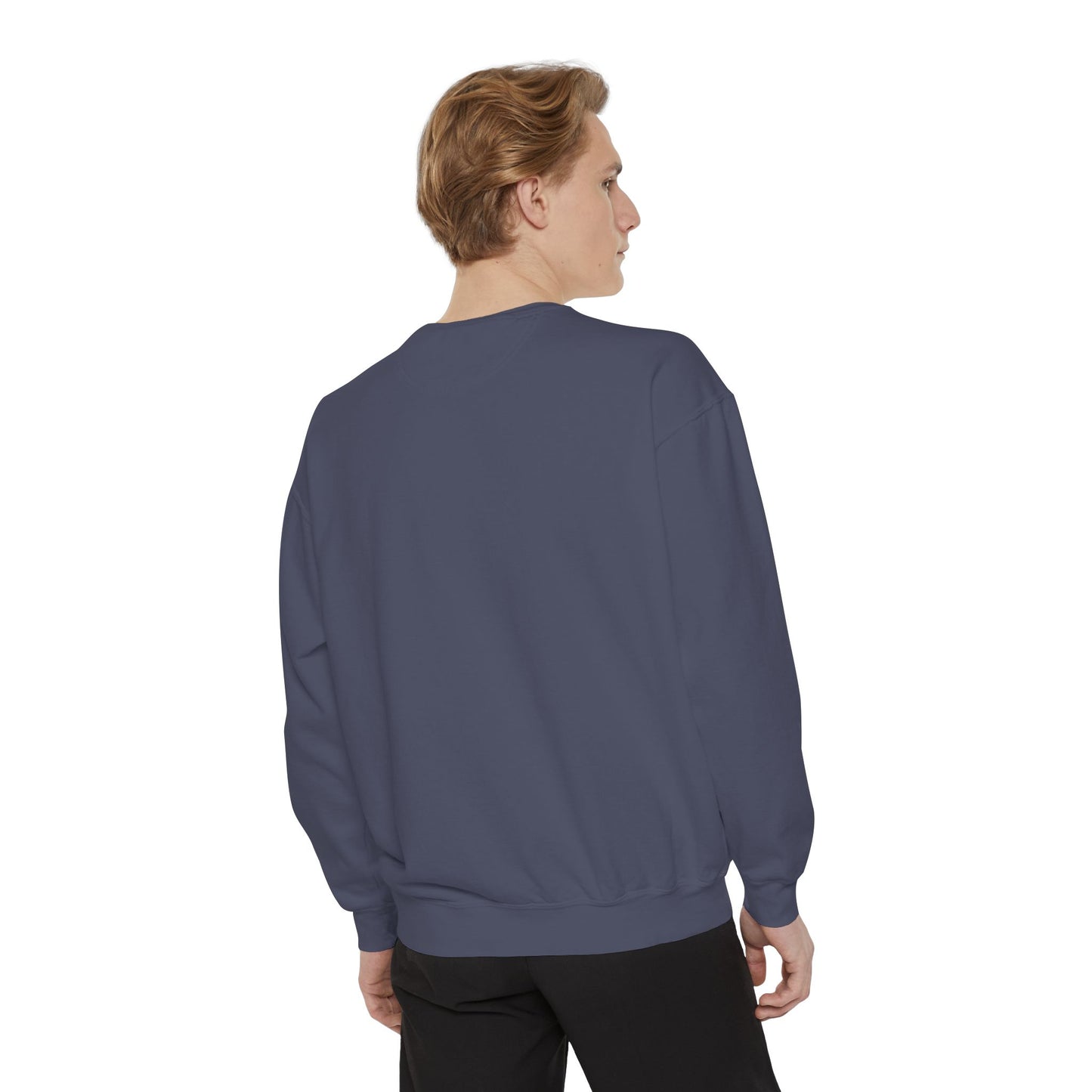 Jet Lagged Unisex Garment-Dyed Sweatshirt - Let Laughter Live, Cozy Sweater for Casual Days, Gift for Friends, Perfect for Fall & Winter