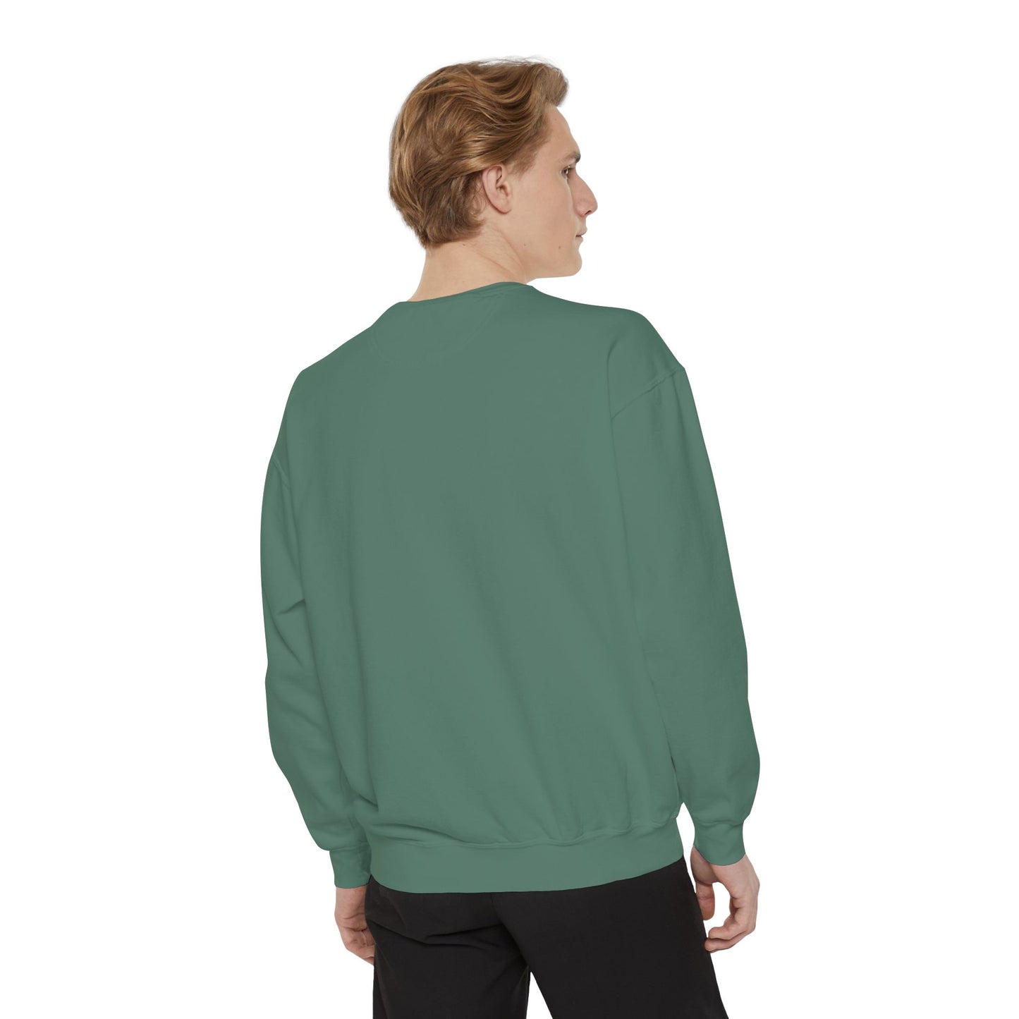 Jet Lagged Unisex Garment-Dyed Sweatshirt - Let Laughter Live, Cozy Sweater for Casual Days, Gift for Friends, Perfect for Fall & Winter