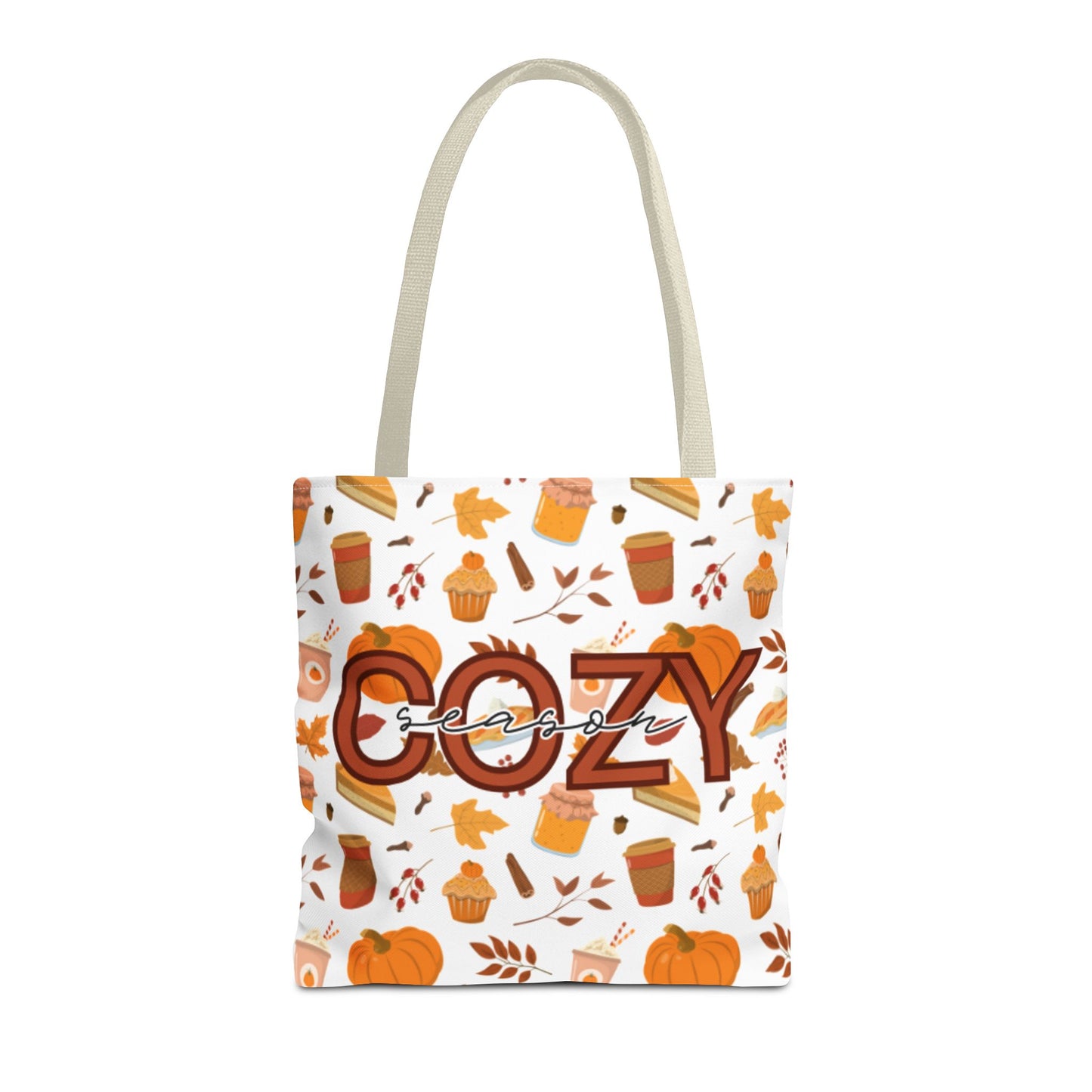Cozy Season Tote Bag, Fall Tote, Autumn Bag, Halloween Shopping Bag, Seasonal Gift, Eco-Friendly Tote
