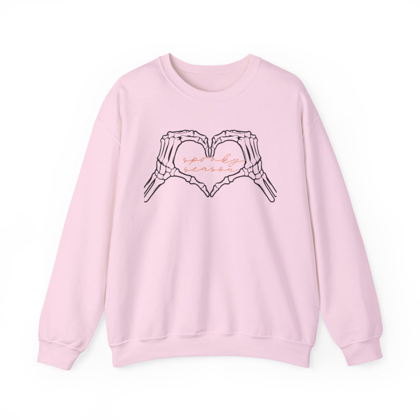Spooky Season Unisex Crewneck Sweatshirt, Cozy Gift for Friends, Skeleton Love, Halloween Apparel, Casual Layering