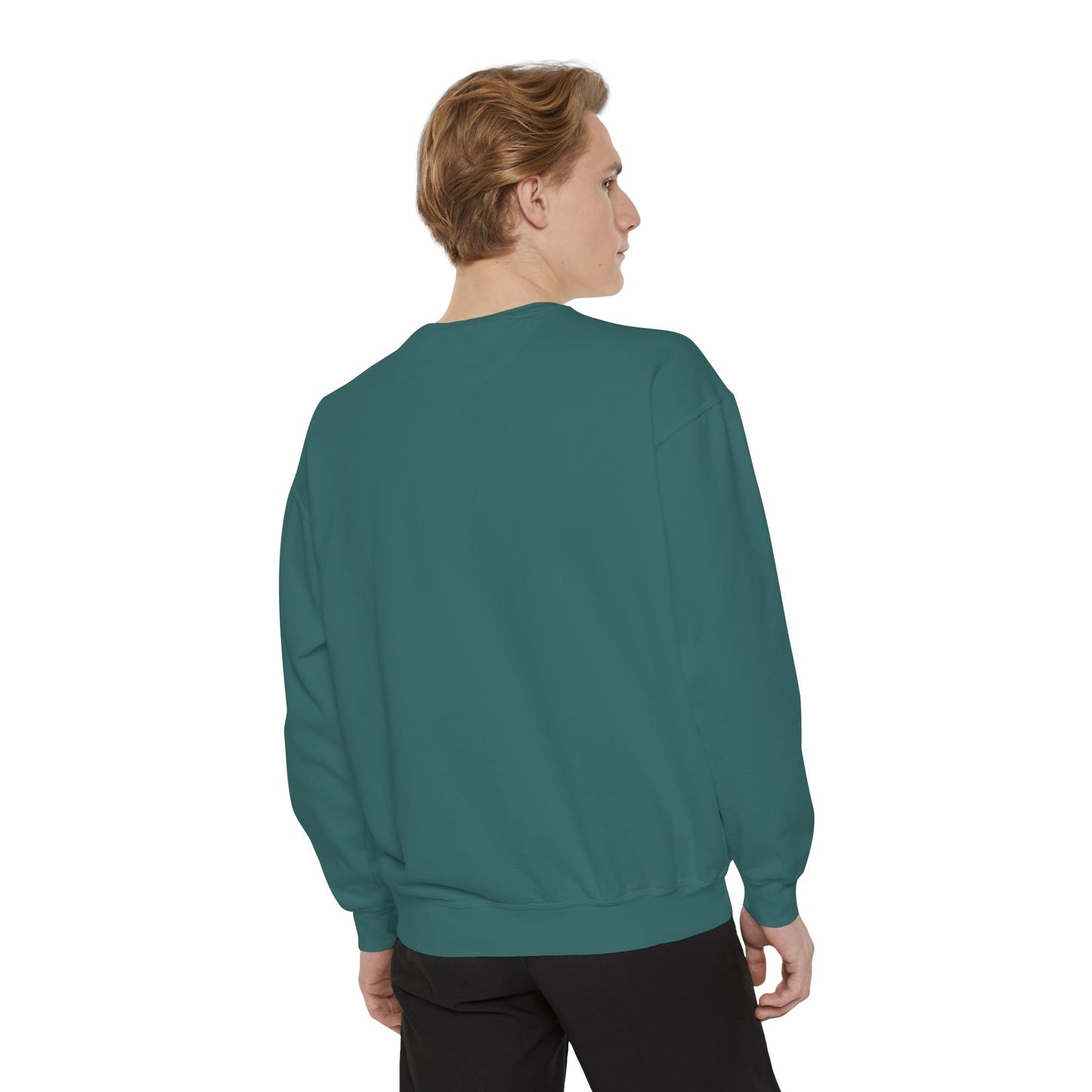 Jet Lagged Unisex Garment-Dyed Sweatshirt - Let Laughter Live, Cozy Sweater for Casual Days, Gift for Friends, Perfect for Fall & Winter