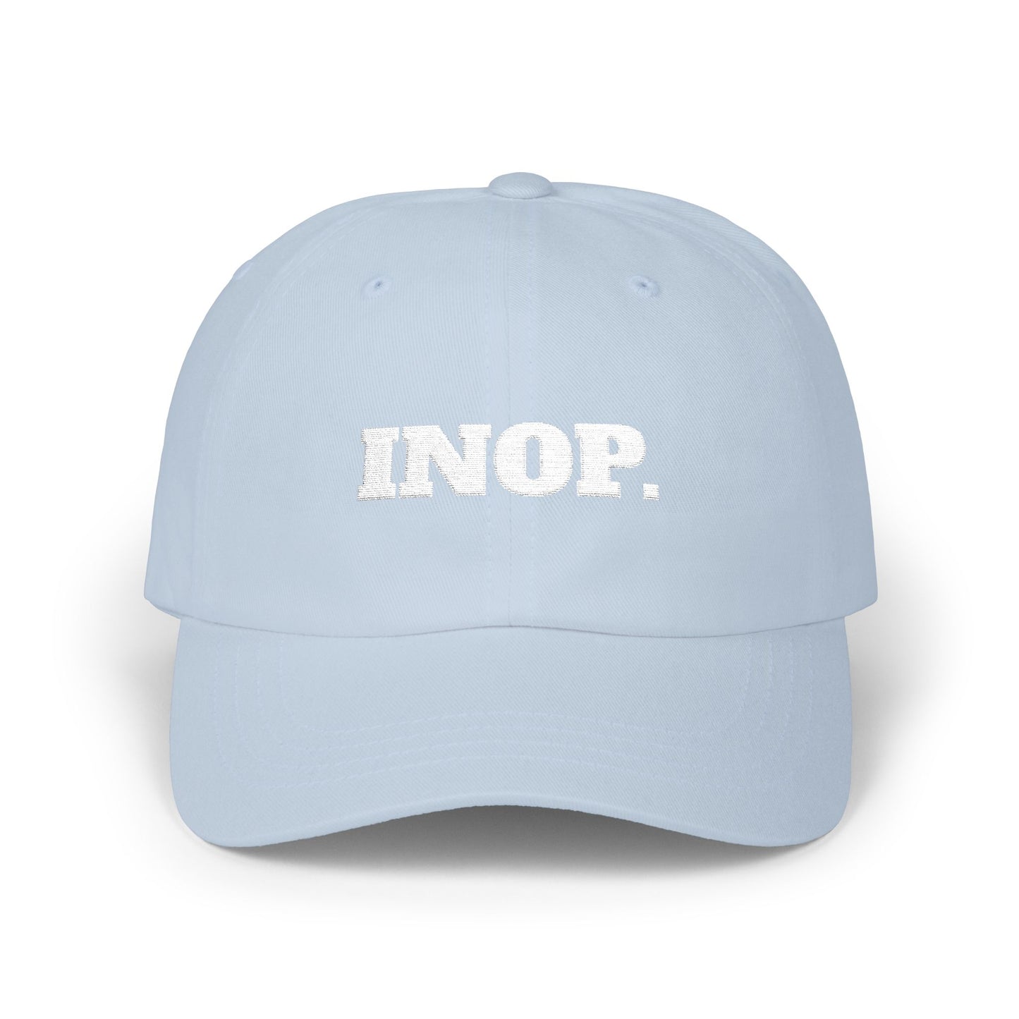 INOP. Cap- Funny Flight Crew Baseball Cap, Aviation-Inspired Hat, Grounded and Over It Airline Humor Gift