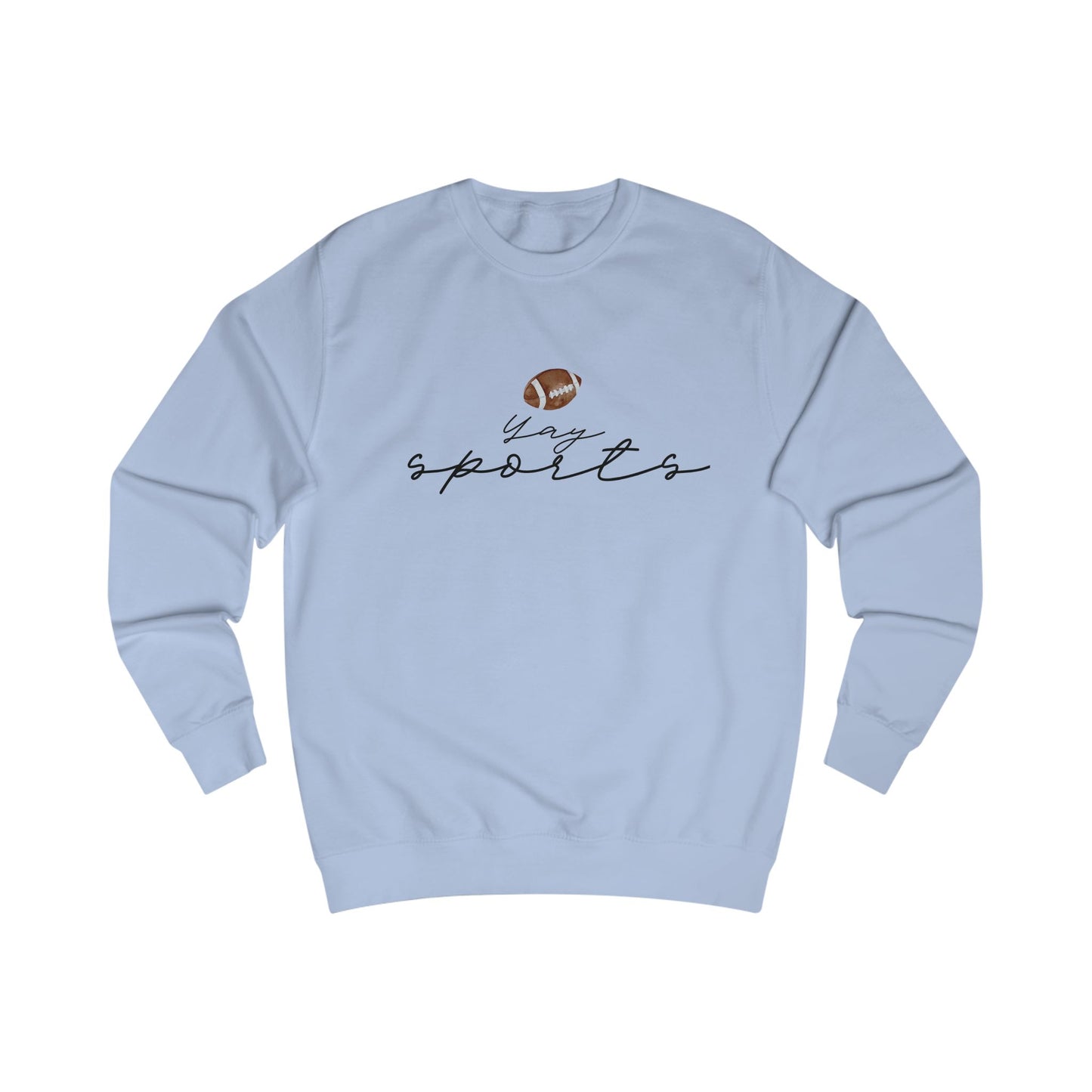 Yay Sports with Football Graphic, Cozy Sportswear, Fitness Gift, Game Day Apparel, Great for Fall Outings