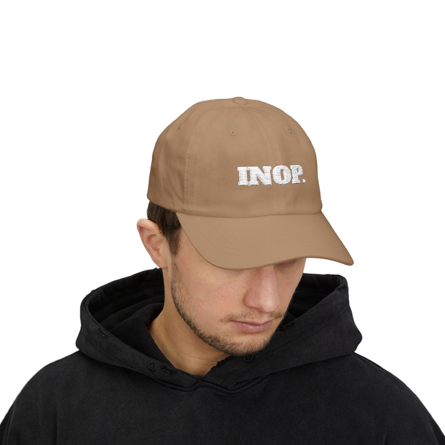 INOP. Cap- Funny Flight Crew Baseball Cap, Aviation-Inspired Hat, Grounded and Over It Airline Humor Gift