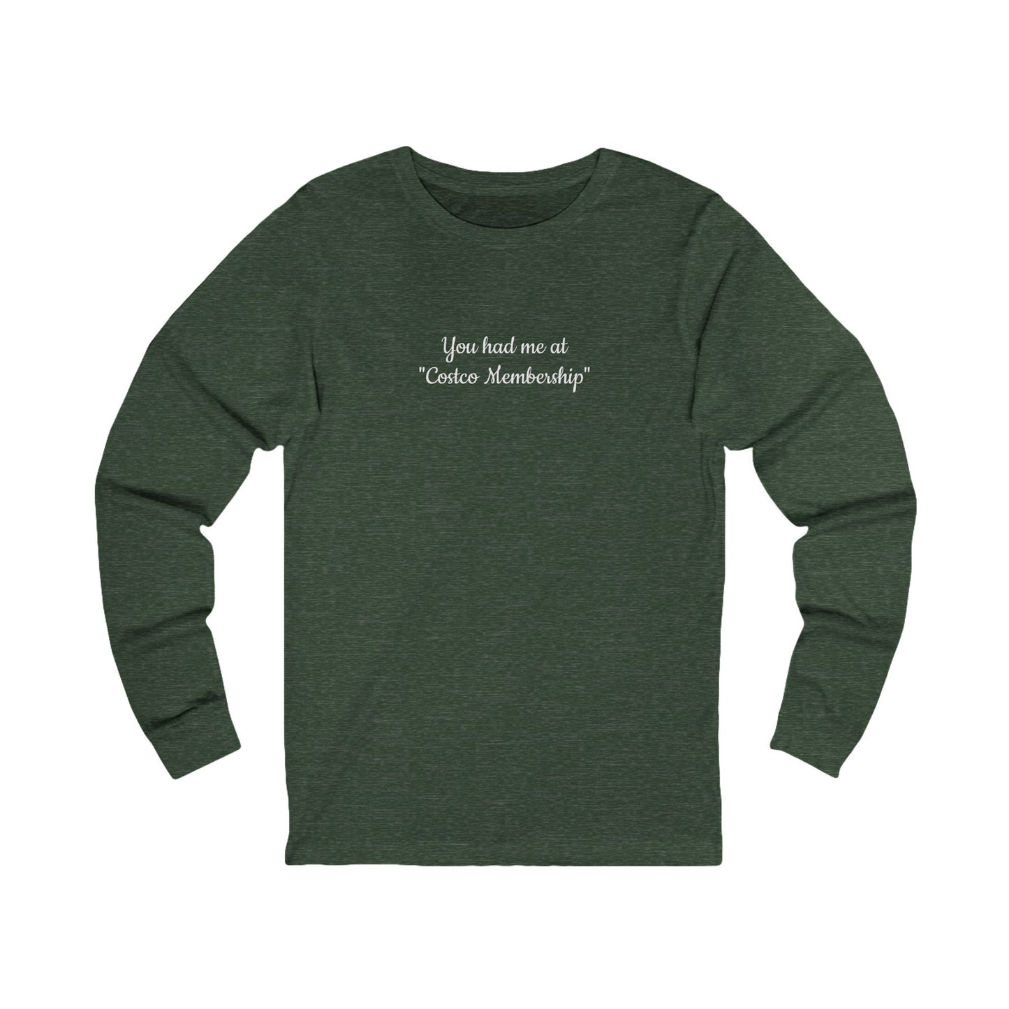 Costco Lover Long Sleeve Tee, Funny Gift, Unisex Fashion, Casual Wear, Perfect for Costco Enthusiasts & Shoppers, Birthdays, Holidays