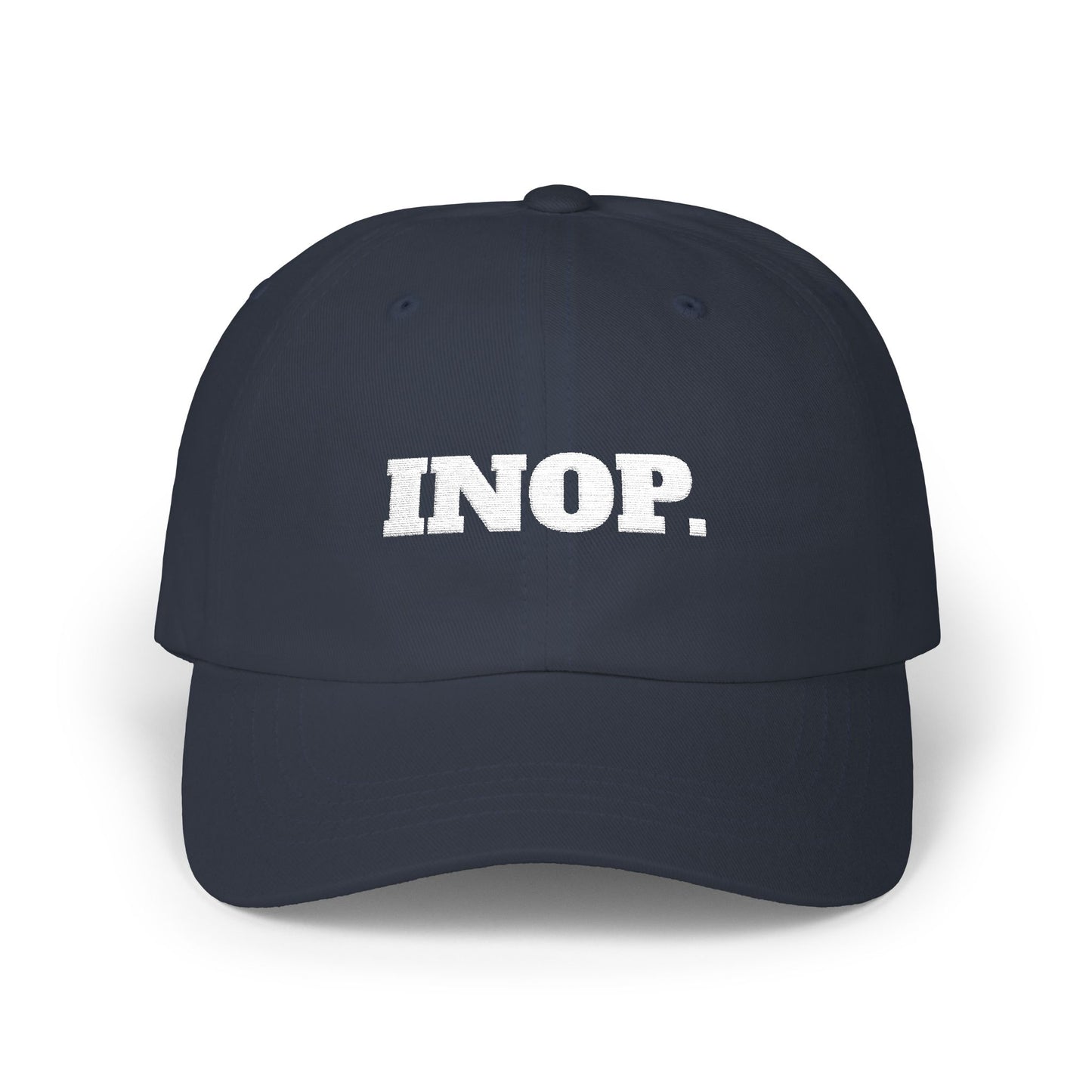 INOP. Cap- Funny Flight Crew Baseball Cap, Aviation-Inspired Hat, Grounded and Over It Airline Humor Gift