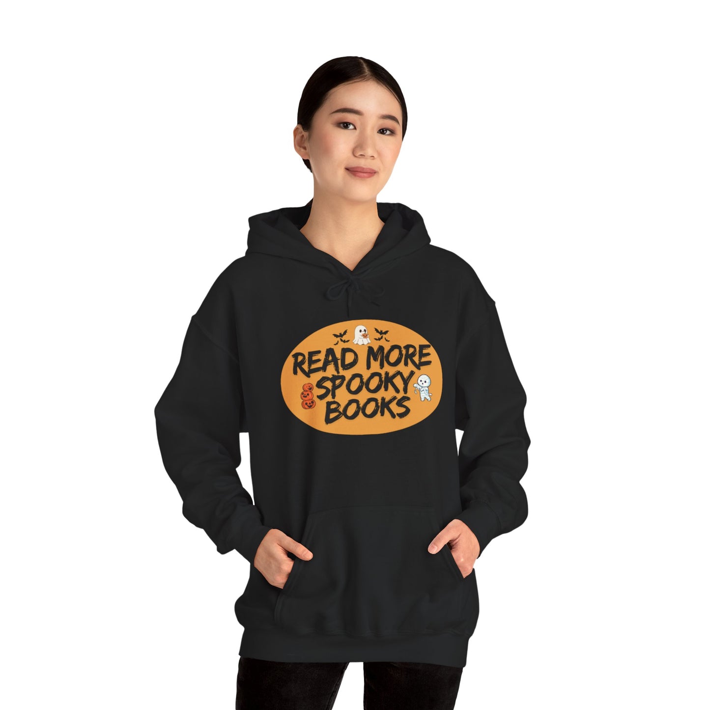 Spooky Books Hoodie - Cozy Halloween Sweatshirt for Book Lovers, Fall Fashion, Gift for Readers, Unisex Hoodie