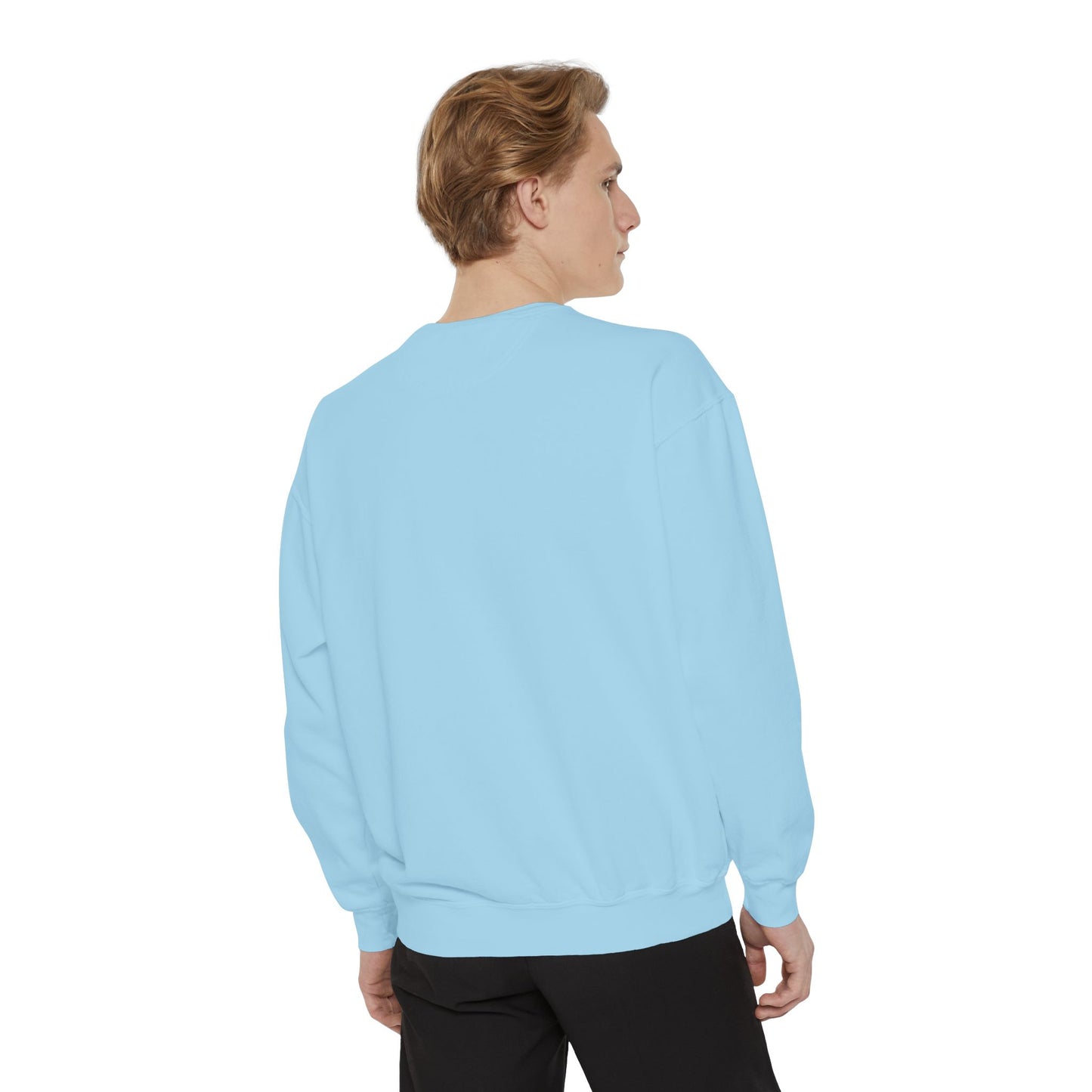 Jet Lagged Unisex Garment-Dyed Sweatshirt - Let Laughter Live, Cozy Sweater for Casual Days, Gift for Friends, Perfect for Fall & Winter