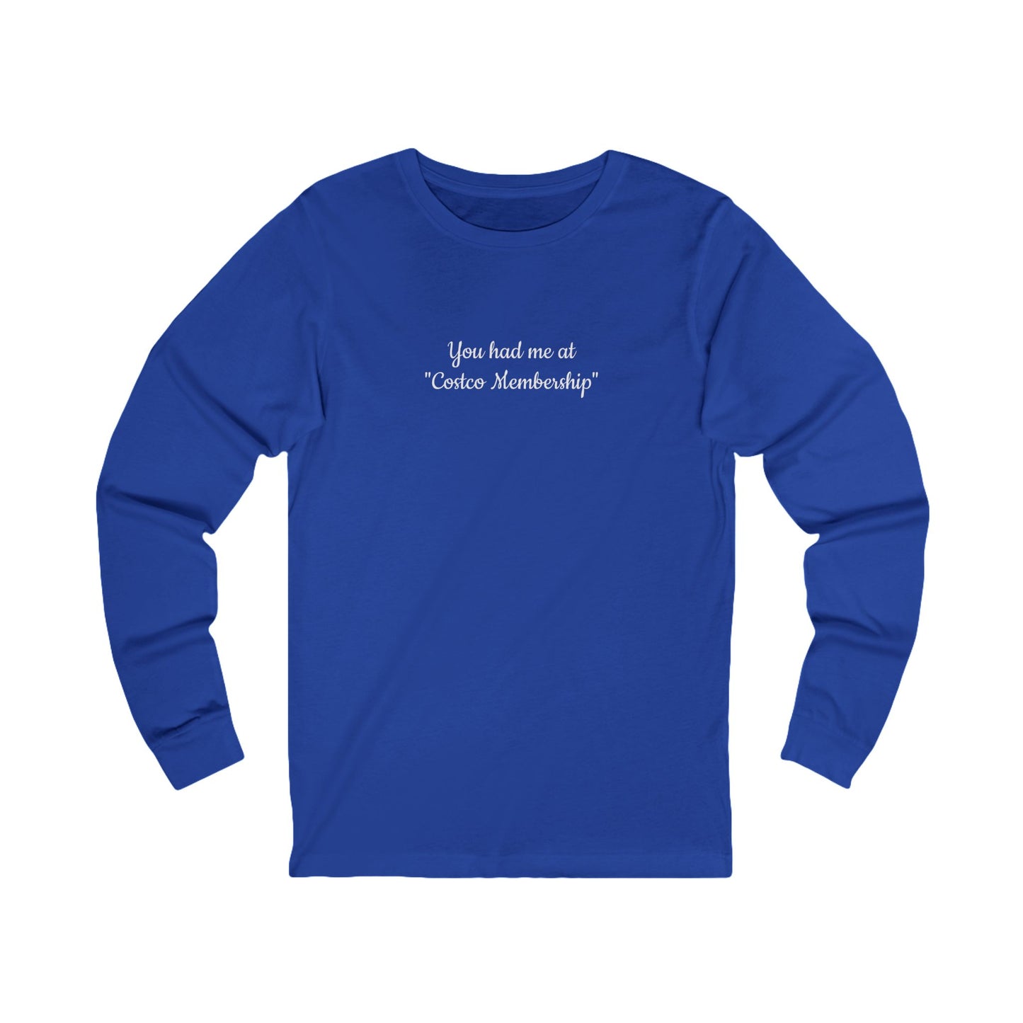 Costco Lover Long Sleeve Tee, Funny Gift, Unisex Fashion, Casual Wear, Perfect for Costco Enthusiasts & Shoppers, Birthdays, Holidays
