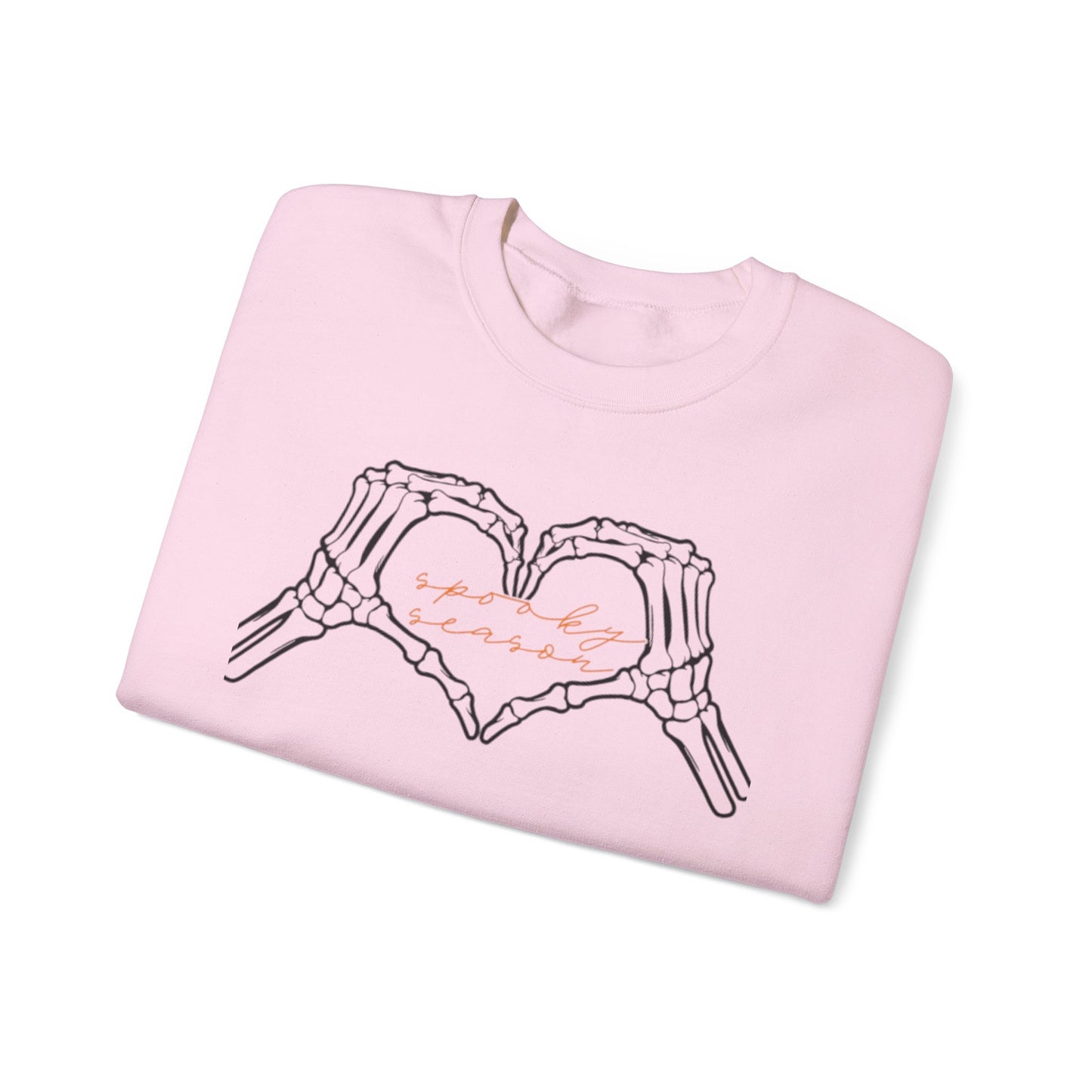 Spooky Season Unisex Crewneck Sweatshirt, Cozy Gift for Friends, Skeleton Love, Halloween Apparel, Casual Layering