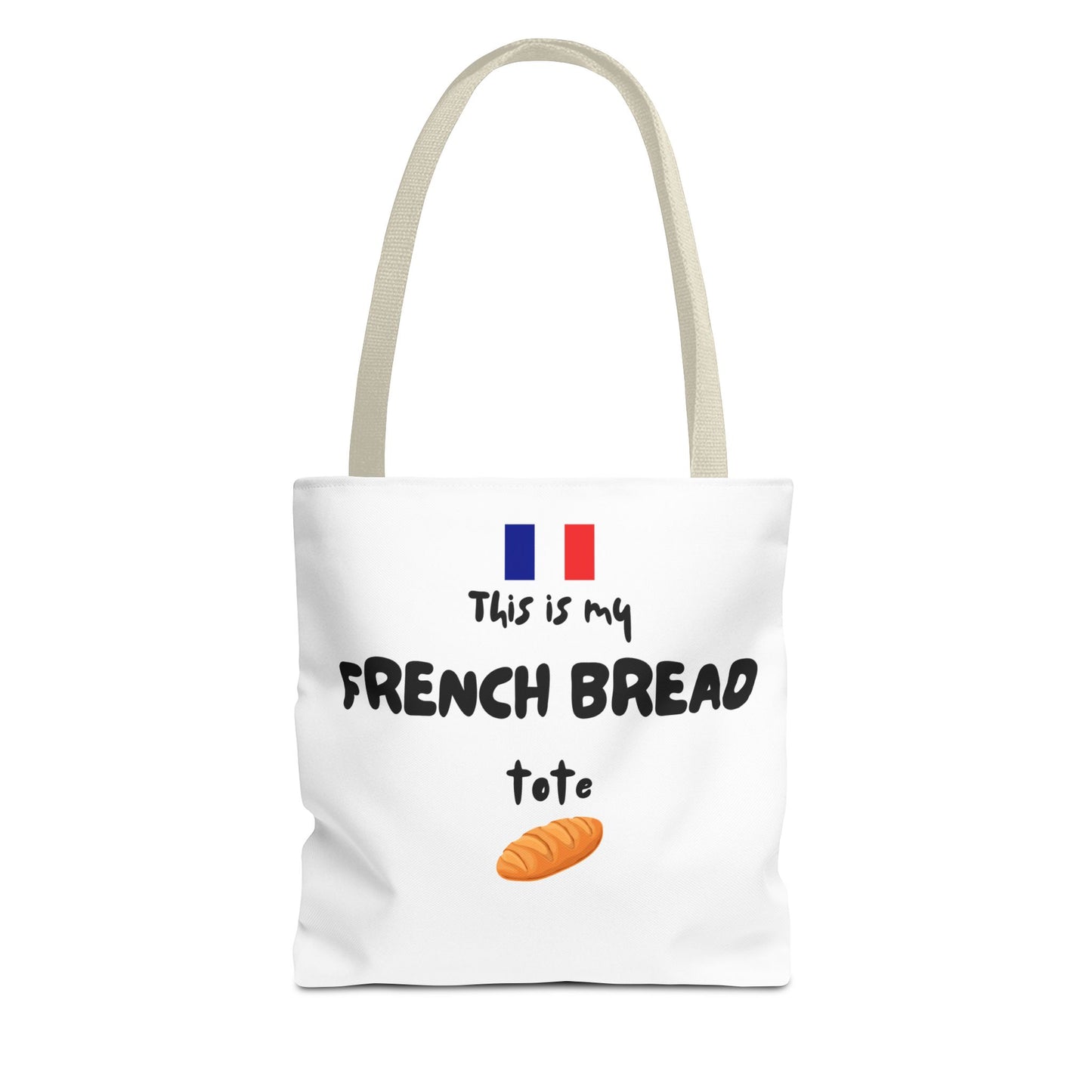 French Bread Tote Bag - Perfect for International Flight Crews, Fun Grocery Bag, Market Tote, Shopping Bag, Gift for Bakers, Bread Lovers, French Culture