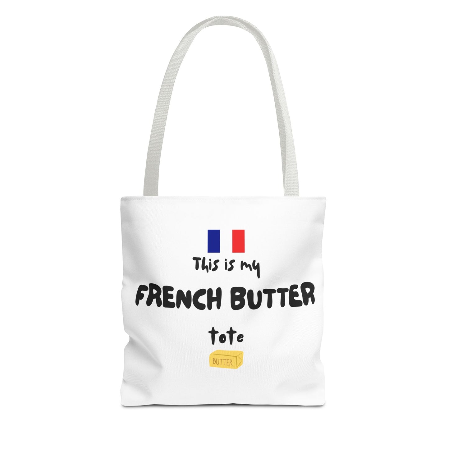 French Butter Tote Bag - Perfect for Food Lovers, International Flight Crews, Shopping, Beach Days, Eco-Friendly Gift, Summer Outings