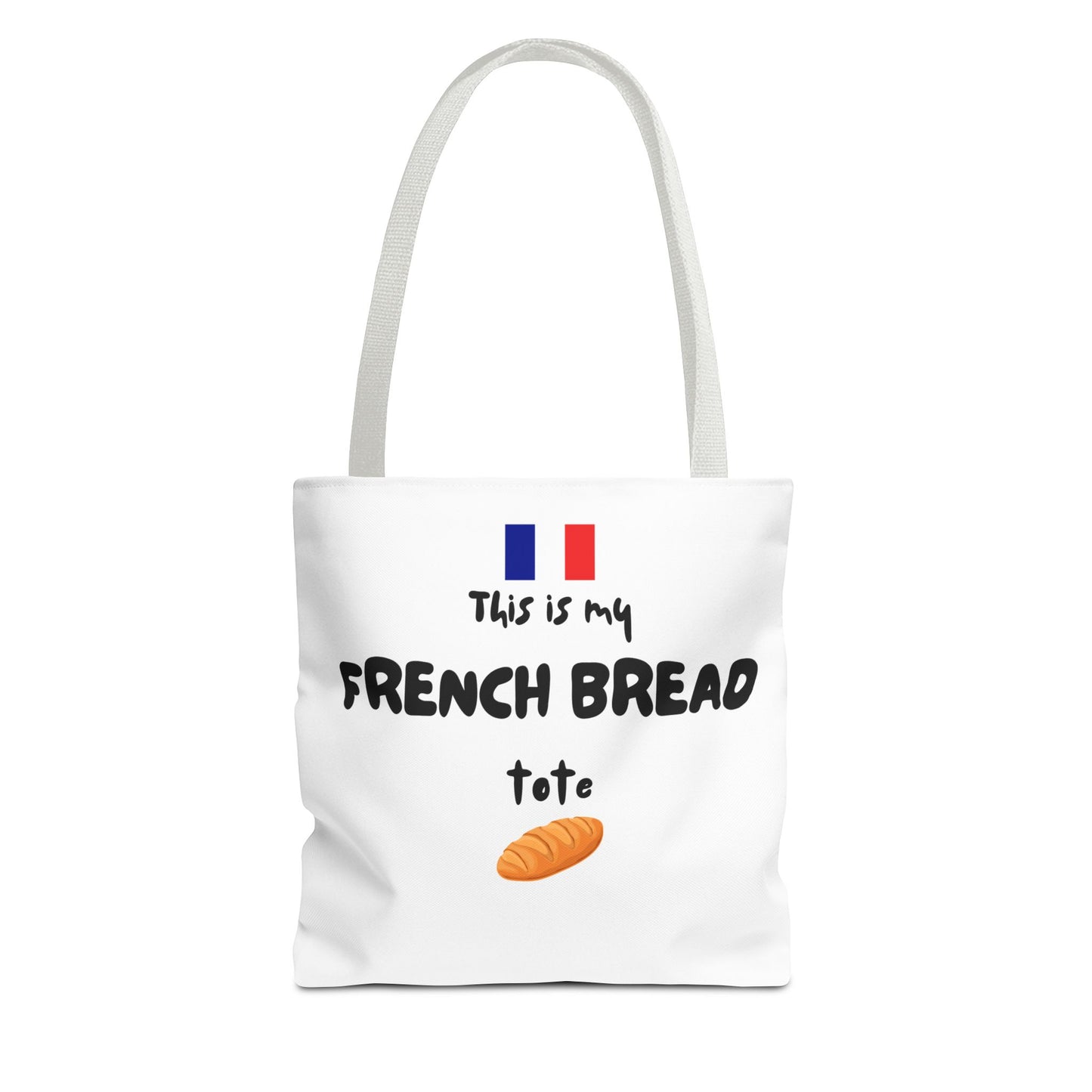 French Bread Tote Bag - Perfect for International Flight Crews, Fun Grocery Bag, Market Tote, Shopping Bag, Gift for Bakers, Bread Lovers, French Culture