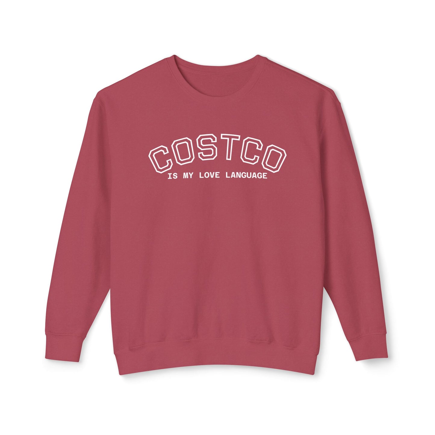 Costco Love Language Sweatshirt, Unisex Crewneck, Cozy Gift for Food Lovers, Casual Fashion, Great for Holidays & Everyday Wear