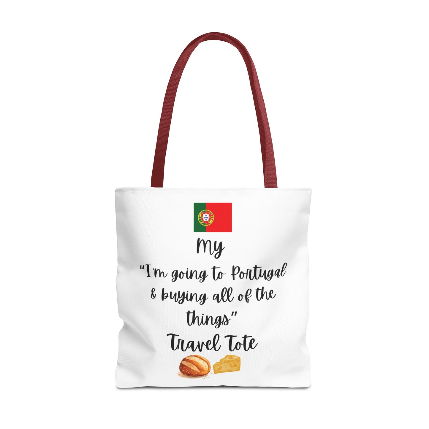 Travel Tote Bag – "My I'm Going to Portugal & Buying All of The Things" – Perfect for Flight Crews, Vacation, Beach, Shopping, Gift for Travelers, Adventure