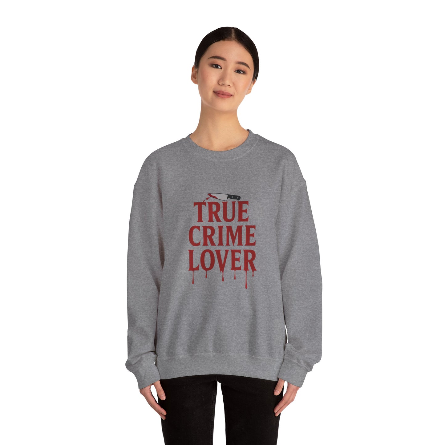 True Crime Lover Sweatshirt- Cozy Murder Show Crewneck, Funny Gift for Crime Junkies, Podcast Bingers & Sleuth Queens
