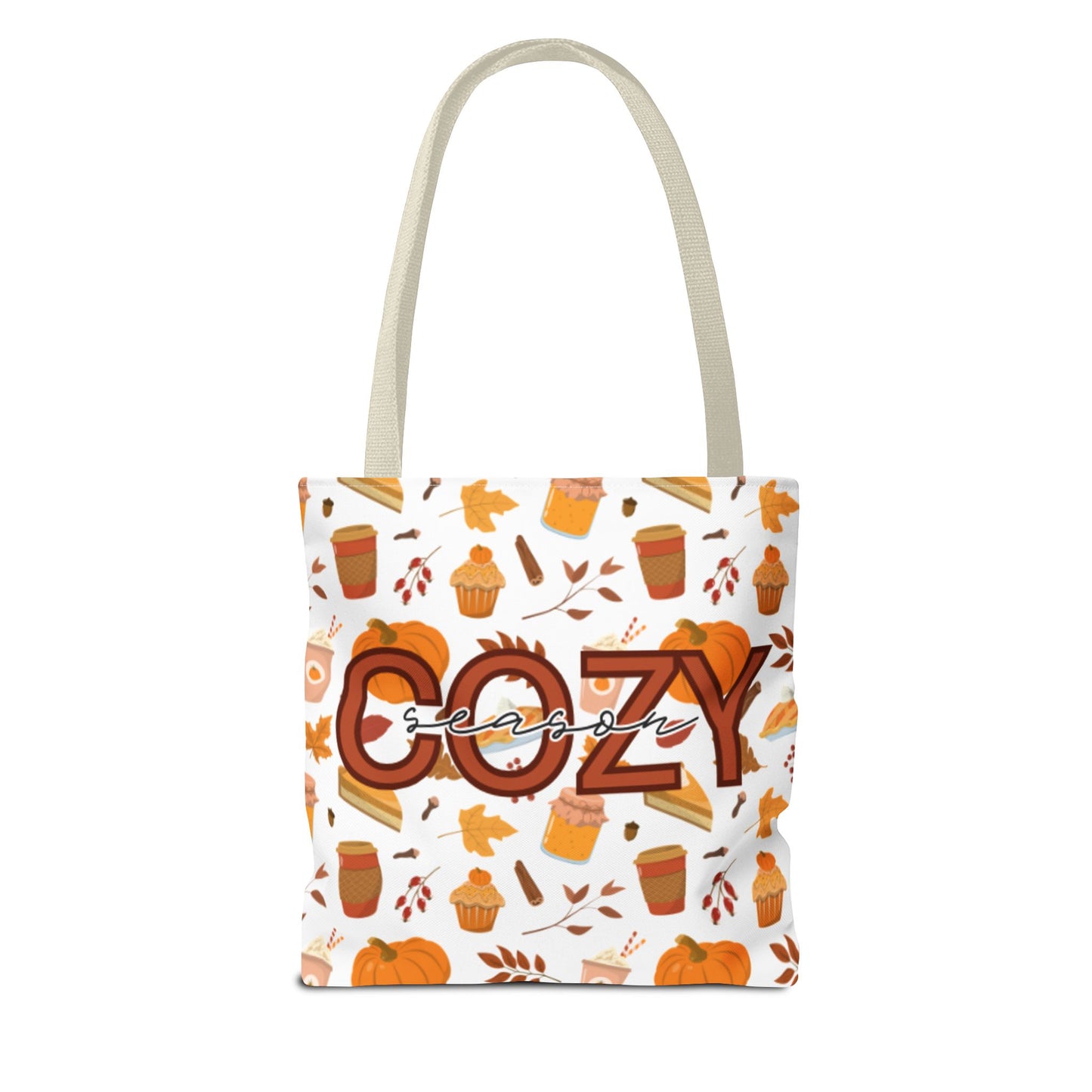 Cozy Season Tote Bag, Fall Tote, Autumn Bag, Halloween Shopping Bag, Seasonal Gift, Eco-Friendly Tote