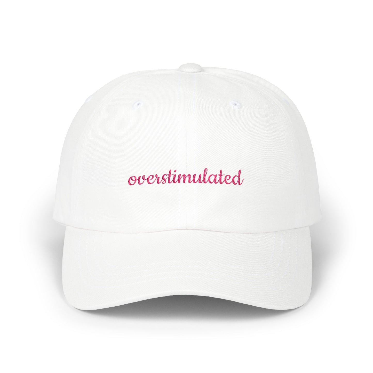 Overstimulated Cap, Trendy Hat, Gift for the Overstimulated, Adjustable Cap, Fashionable Accessory, Casual Everyday Wear