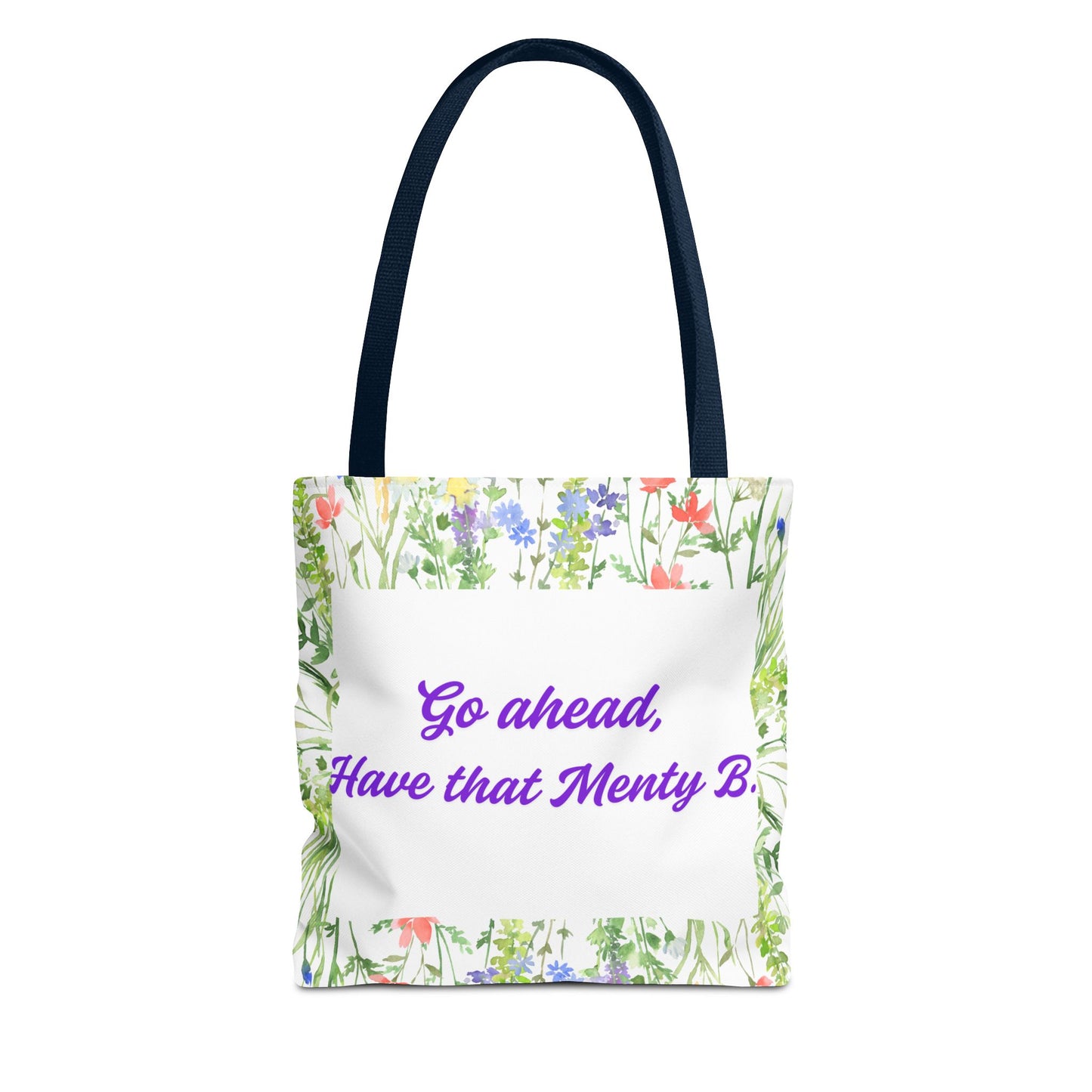 Floral Motivational Tote Bag, Inspirational Gift, Shopping Bag, Eco-Friendly, Spring Style, Unique Tote for Everyday Use
