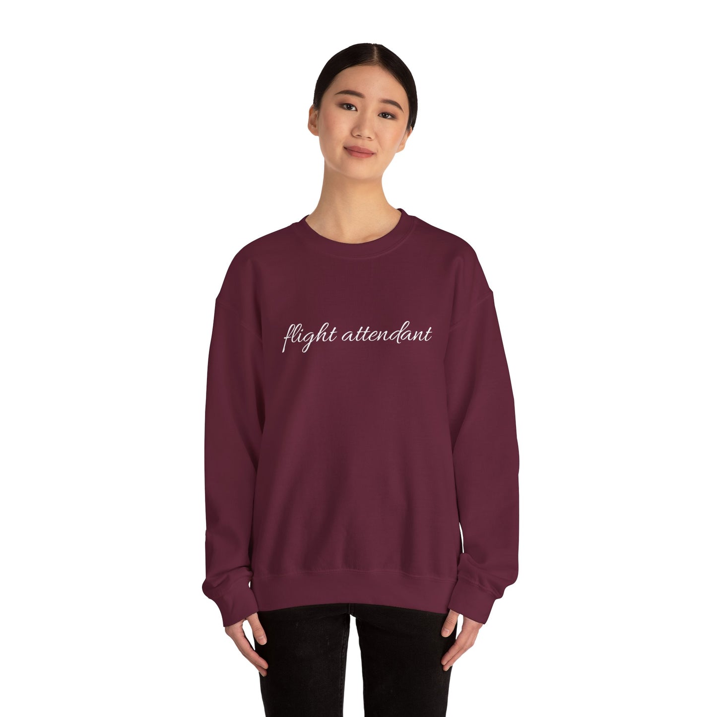 Flight Attendant Sweatshirt- Cozy Crew Life Pullover, Funny Airline Crew Gift, Travel Day Essential for Aviation Lovers