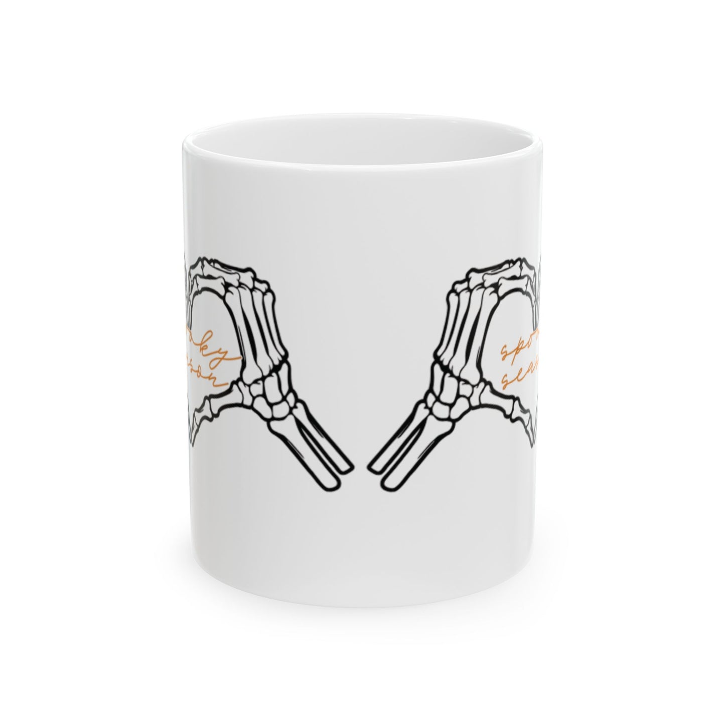 Skeleton Hand Coffee Mug, Unique Ceramic Cup, Halloween Decor, Gothic Gift, Quirky Drinkware, Spooky Tea Mug