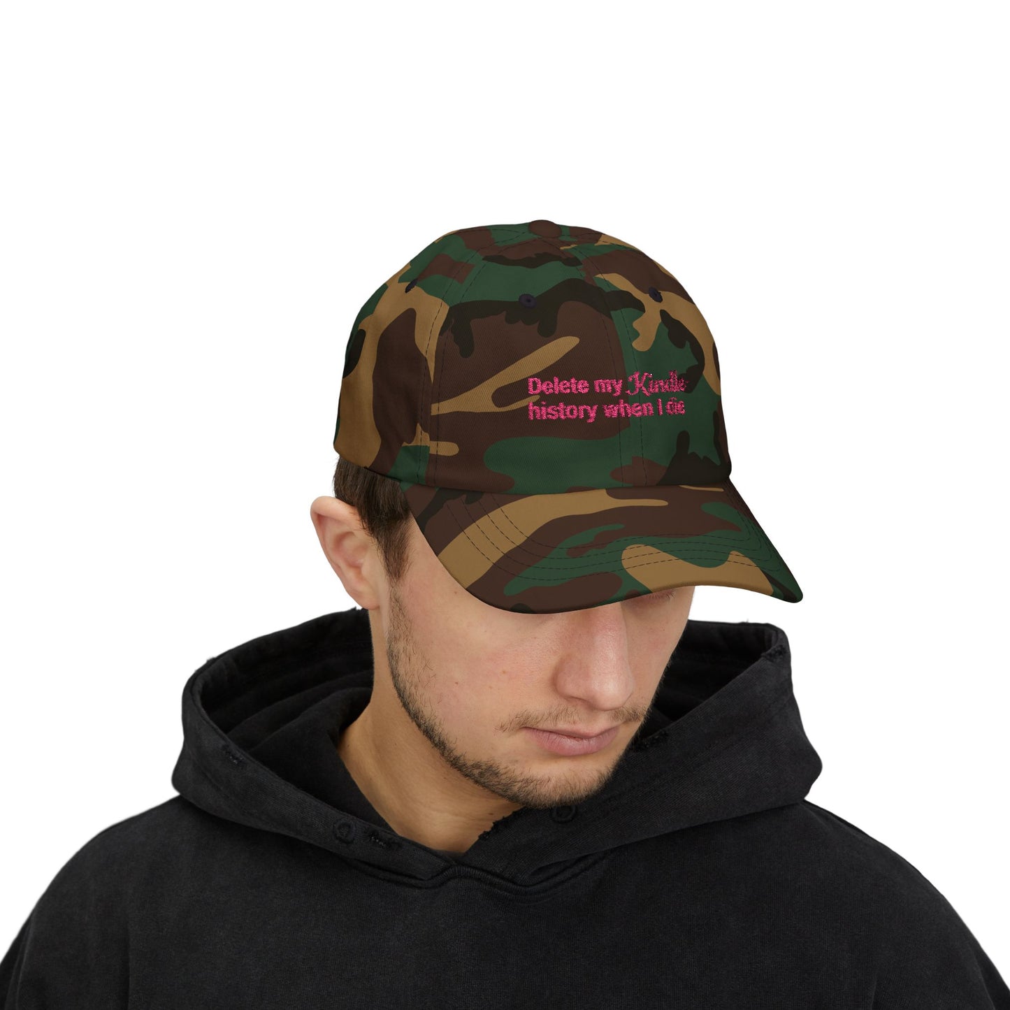 Delete My Kindle History Cap, Funny Hat, Gift for Book Lovers, Unique Gift, Casual Attire Accessory