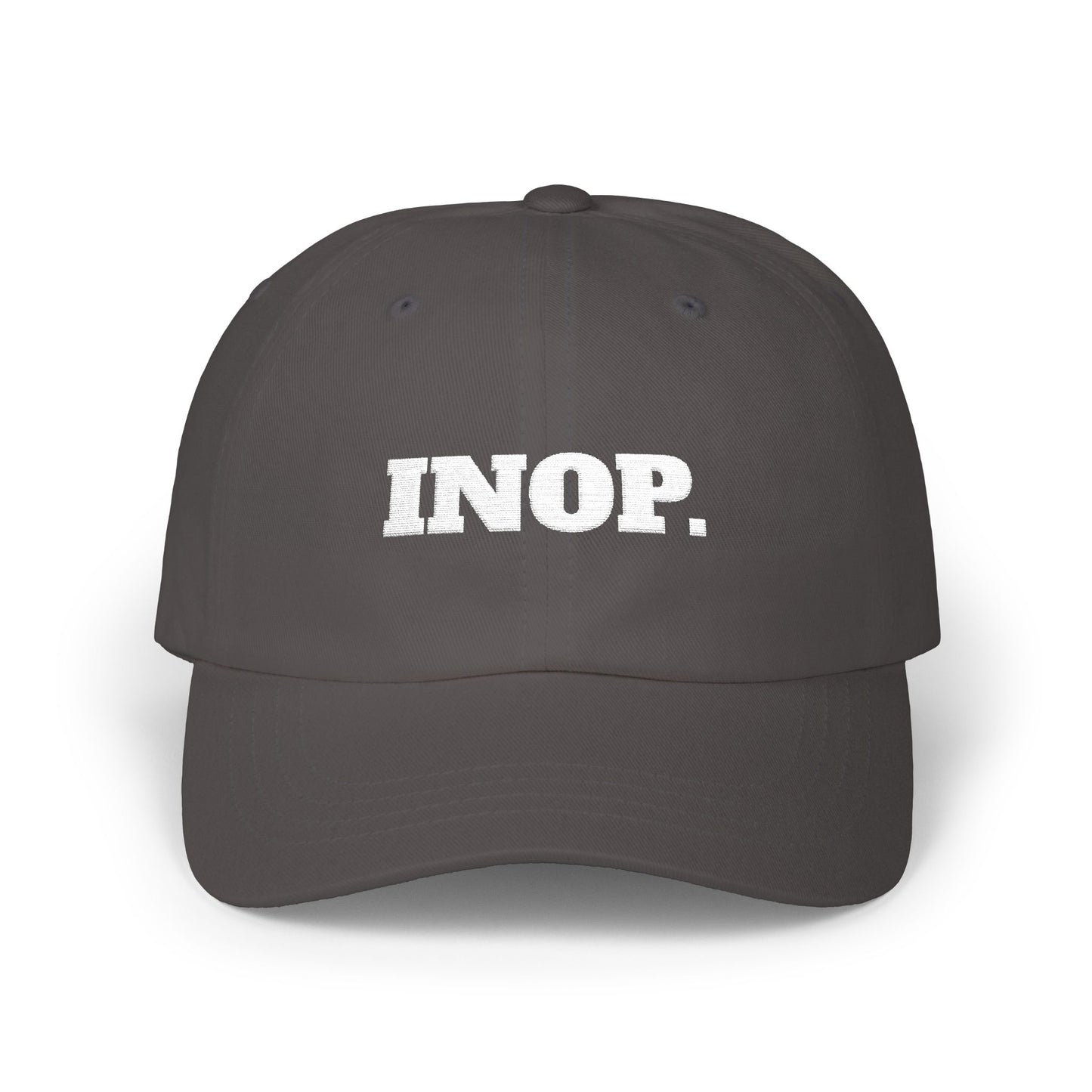 INOP. Cap- Funny Flight Crew Baseball Cap, Aviation-Inspired Hat, Grounded and Over It Airline Humor Gift