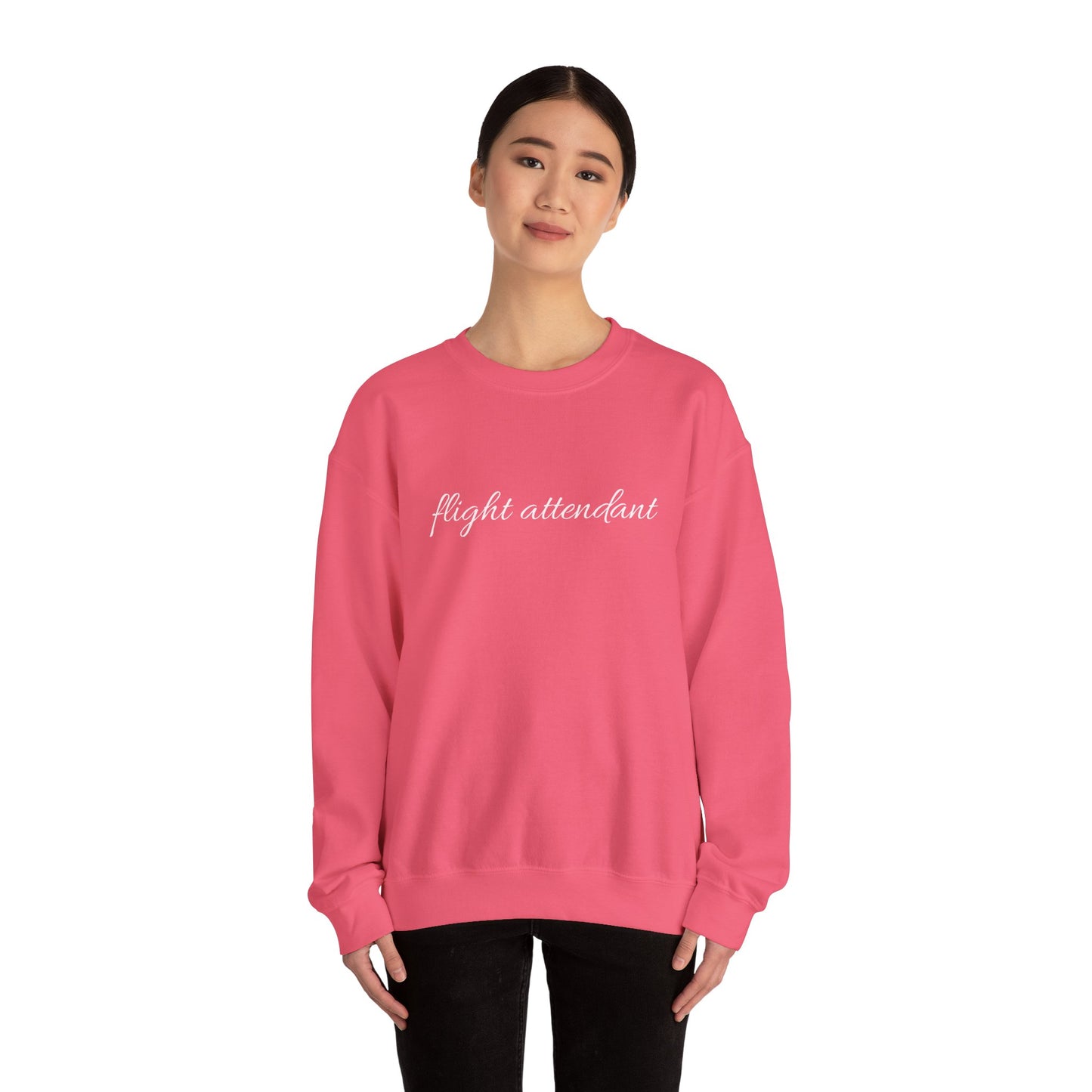 Flight Attendant Sweatshirt- Cozy Crew Life Pullover, Funny Airline Crew Gift, Travel Day Essential for Aviation Lovers