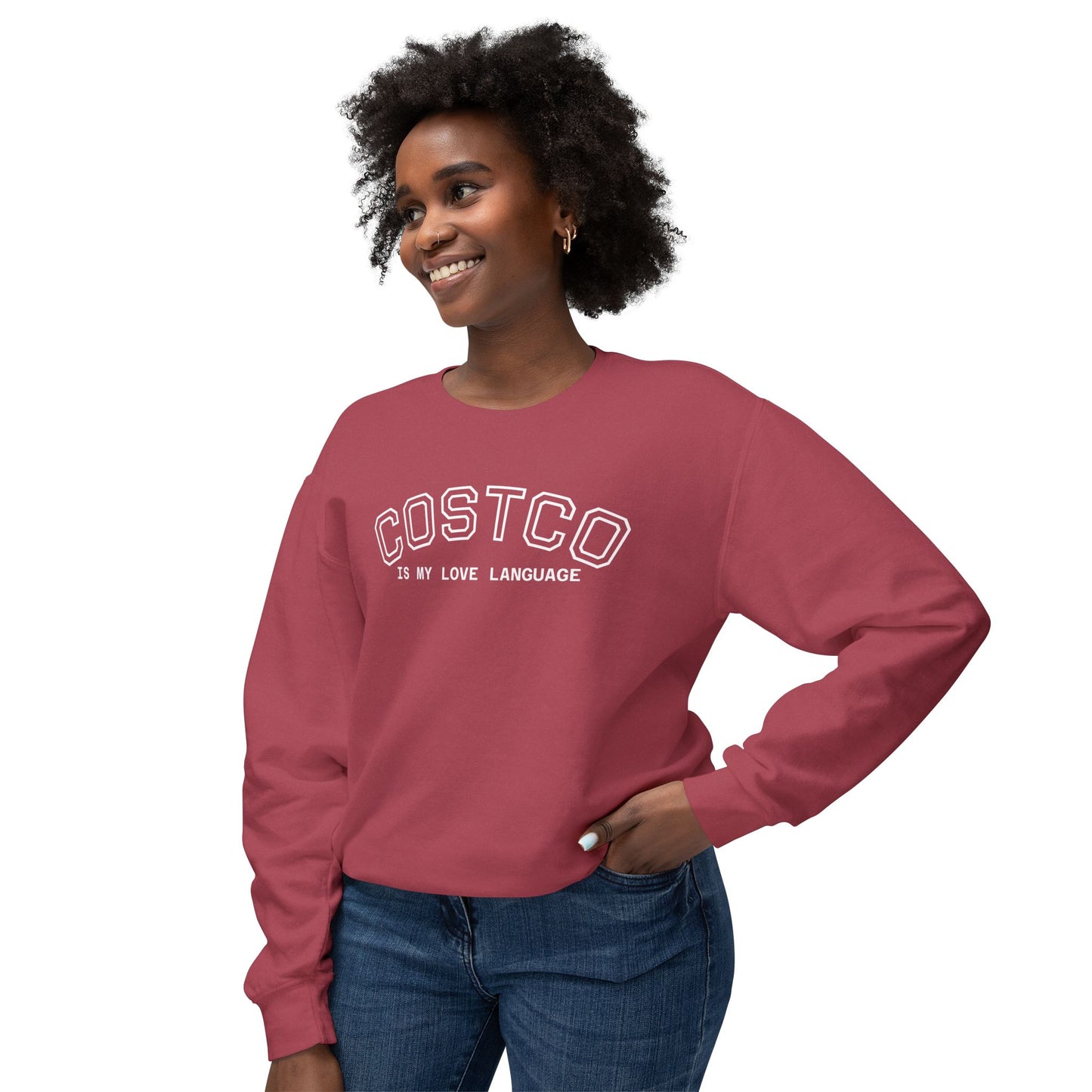 Costco Love Language Sweatshirt, Unisex Crewneck, Cozy Gift for Food Lovers, Casual Fashion, Great for Holidays & Everyday Wear