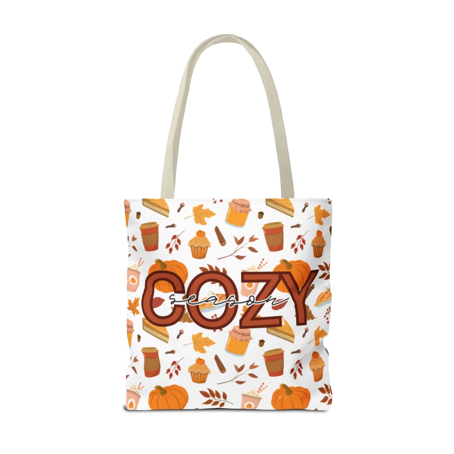 Cozy Season Tote Bag, Fall Tote, Autumn Bag, Halloween Shopping Bag, Seasonal Gift, Eco-Friendly Tote