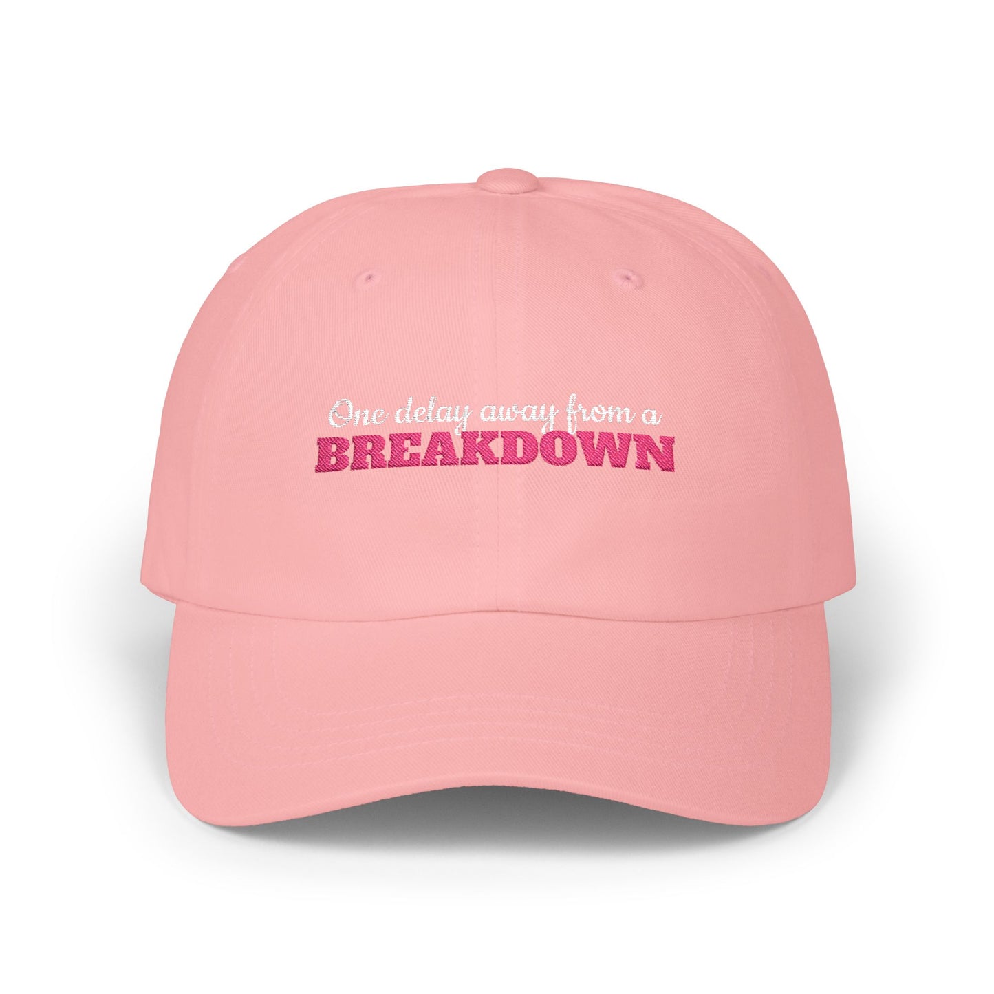 Classic Dad Cap - "One Day Away from a Breakdown" - Funny Gift for Humans with Emotions, Cool Baseball Hat, Casual Headwear, Gift for Birthdays, Gift for Random Days [...]