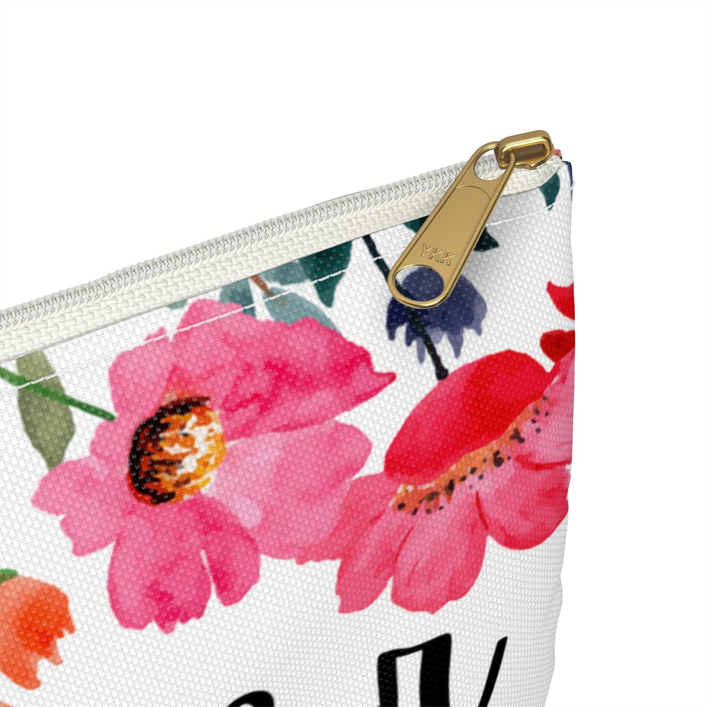 Floral Thank God for Antidepressants Accessory Pouch | Mental Health Awareness, Gift for Friends, Self-Care Pouch, Motivational Bag