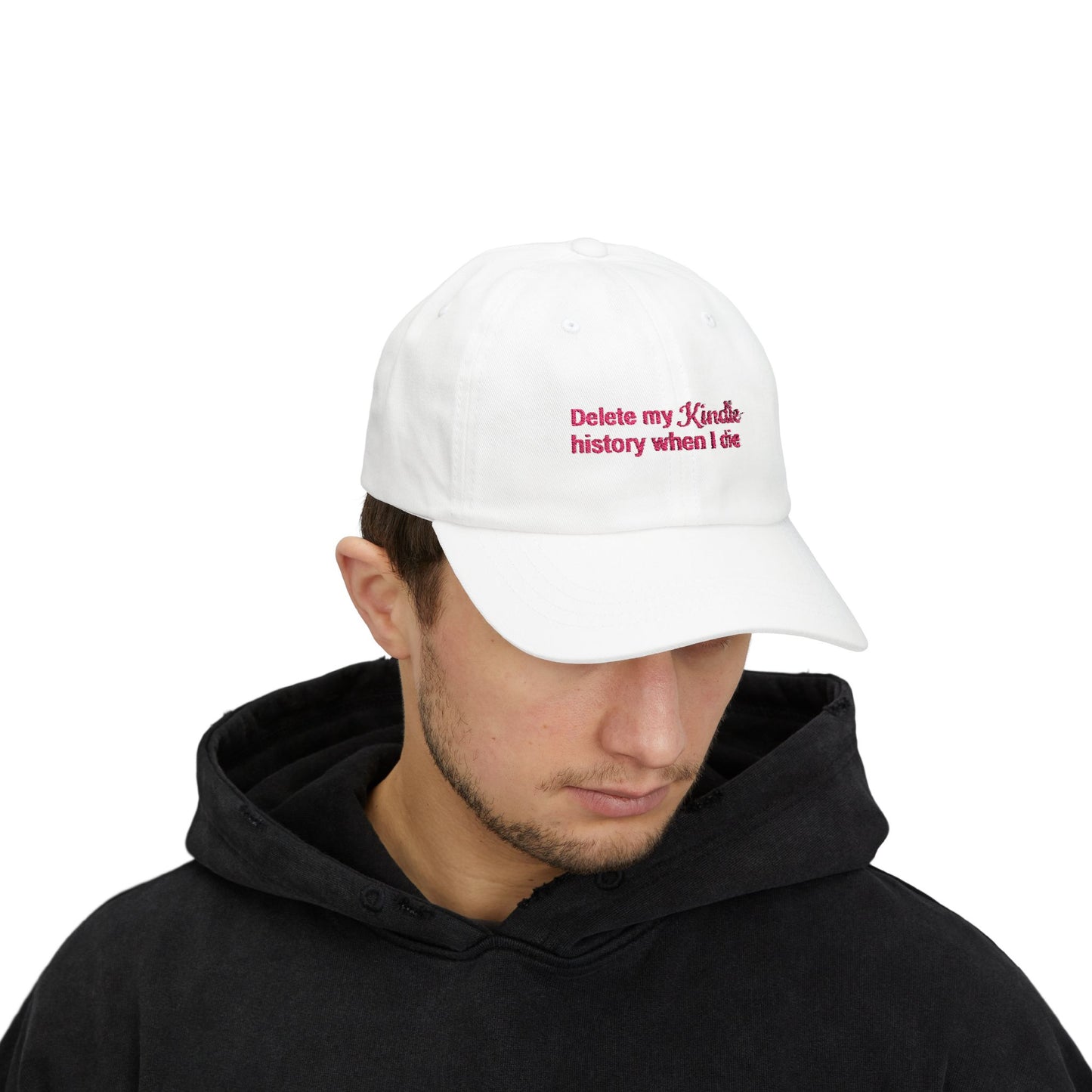 Delete My Kindle History Cap, Funny Hat, Gift for Book Lovers, Unique Gift, Casual Attire Accessory