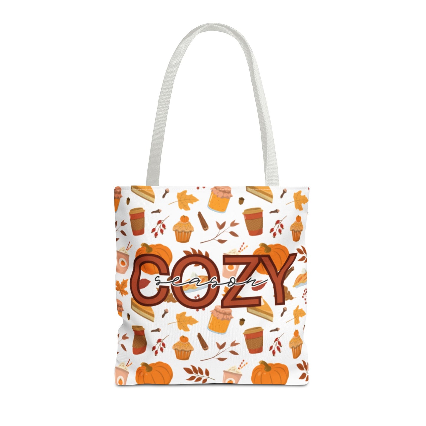 Cozy Season Tote Bag, Fall Tote, Autumn Bag, Halloween Shopping Bag, Seasonal Gift, Eco-Friendly Tote